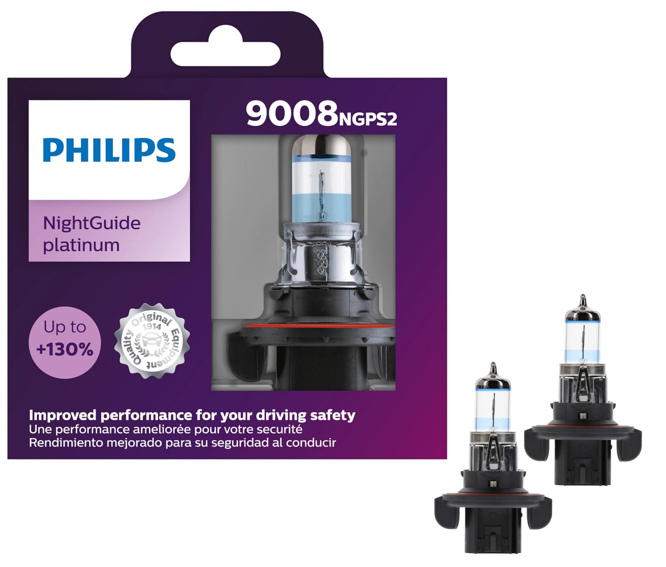 Amazon.com: Philips Automotive Lighting 9008 NightGuide Platinum