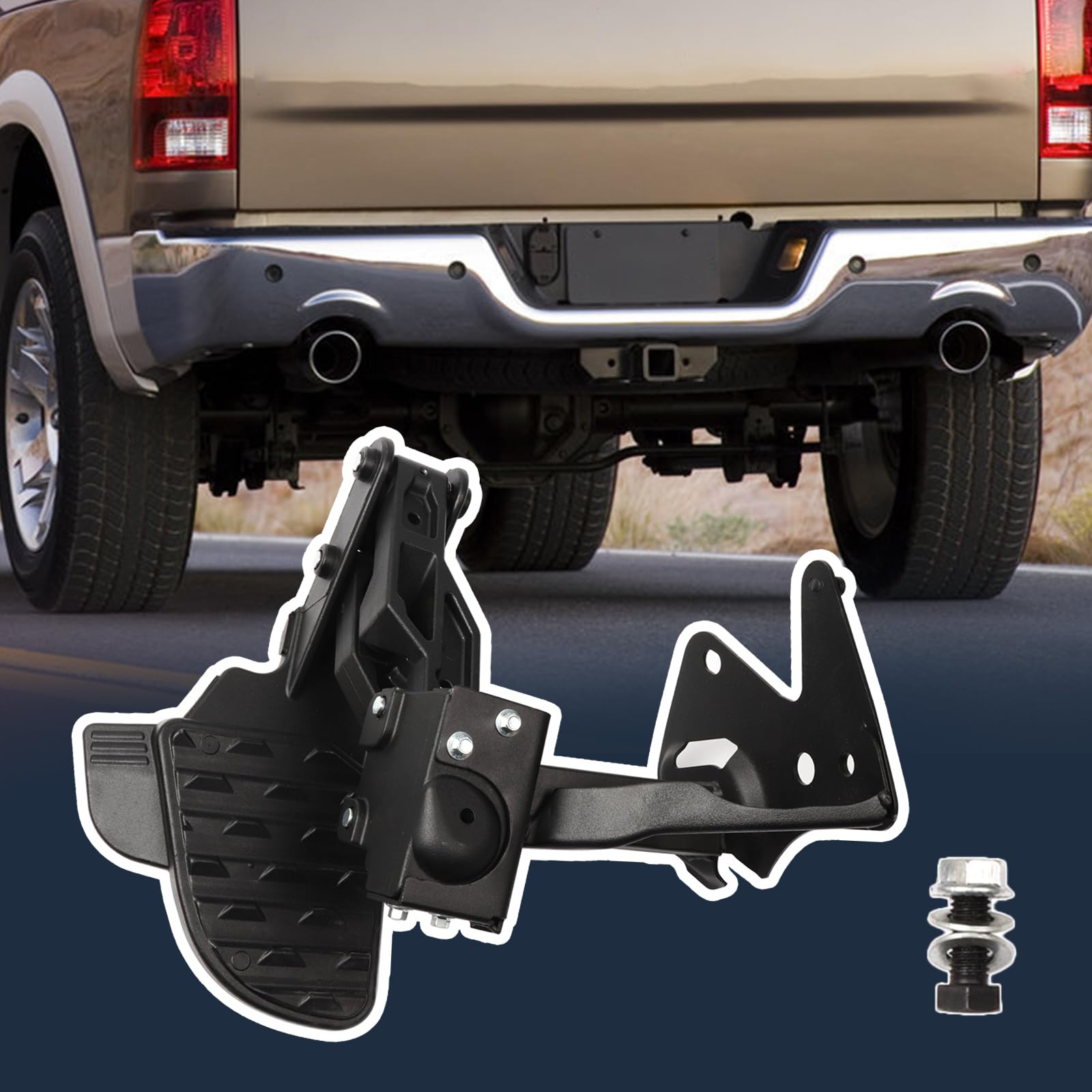 Marche arrière pour lit 82215289AG Compatible avec Dodge Ram Dodge Ram 1500 DT 2019 2020 2021 2022 Marche arrière rétractable de porte-bagages Remplace 82215289AB 82215289AC 82215289AD