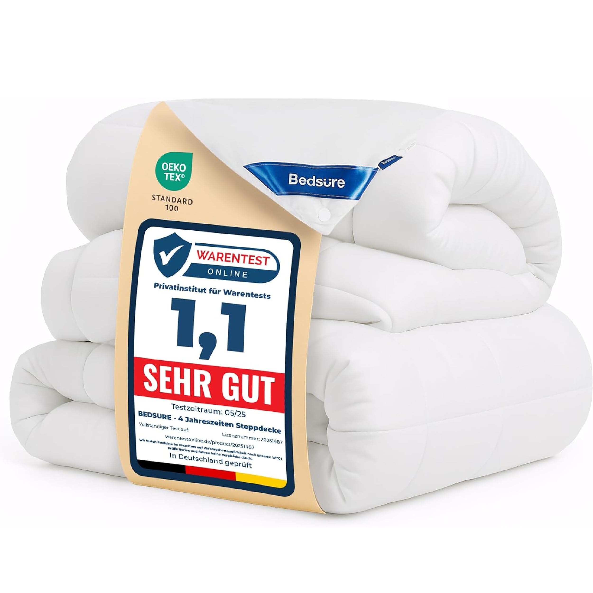 BEDSURE Bettdecke Ganzjahresdecke Steppdecke für Winter/Sommer/Vierjahreszeiten