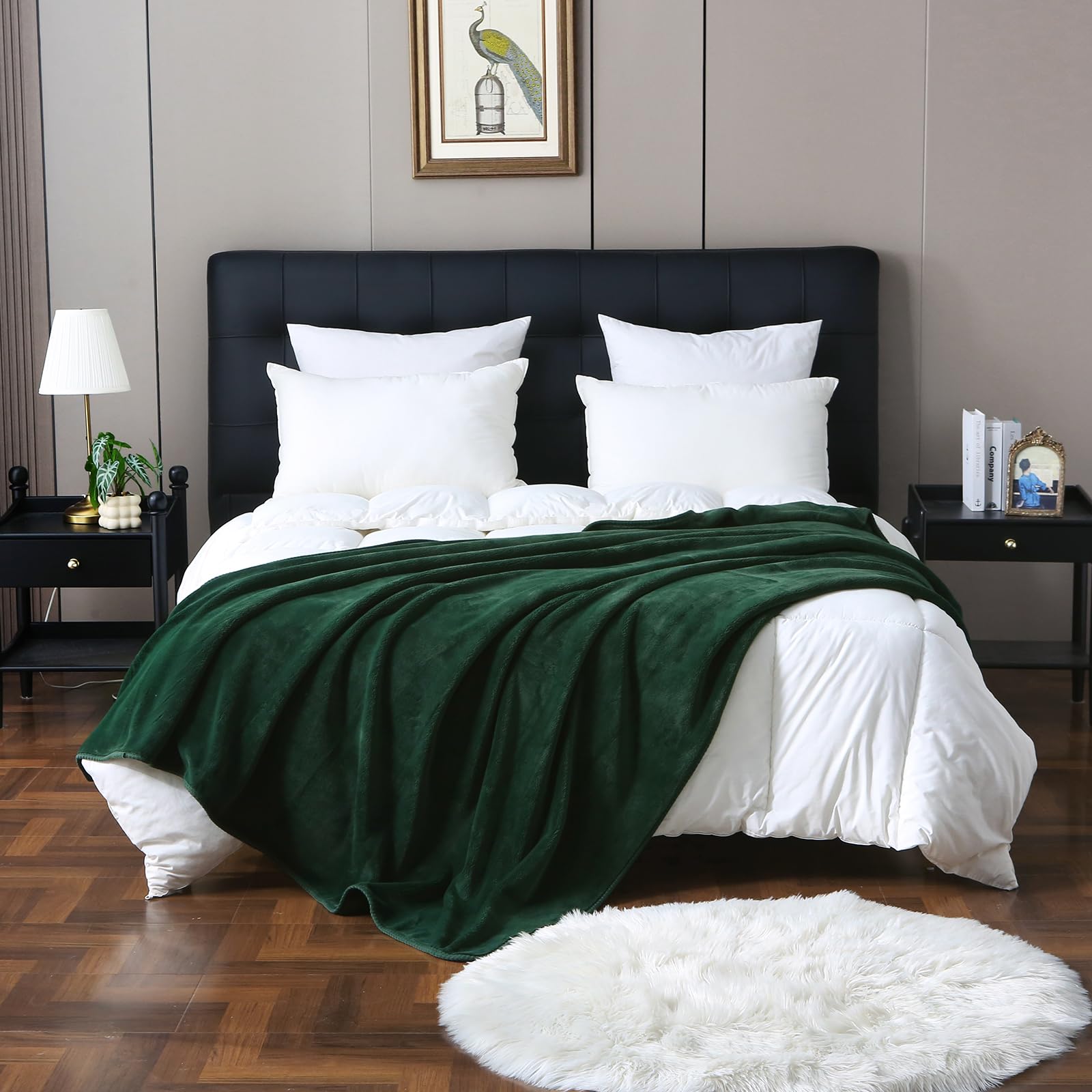 Couverture chaude et confortable DREAMLANDING plaid léger en molleton doux