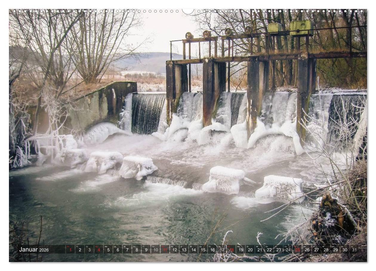 Feng Shui Farben - Element Wasser (hochwertiger Premium Wandkalender 2026 DIN A2 quer), Kunstdruck in Hochglanz: Die Farbe Blau steht im Feng Shui für das Element Wasser (CALVENDO Natur)
