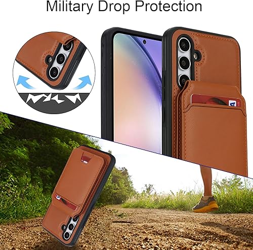 Miniatura 61 de Havaya Funda tipo cartera para Samsung Galaxy A54 0.18 oz para Samsung Galaxy A54 5G, funda con tarjetero y ranuras para tarjetas de crédito