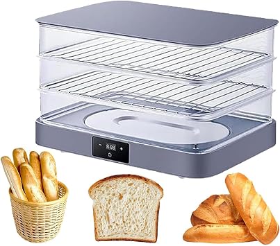 Electric Dough Proofer Machine - 40L Home Bread Proofing Box with Adjustable Temperature, Timing and Humidity Control for Even Fermentation - Perfect for Home Use