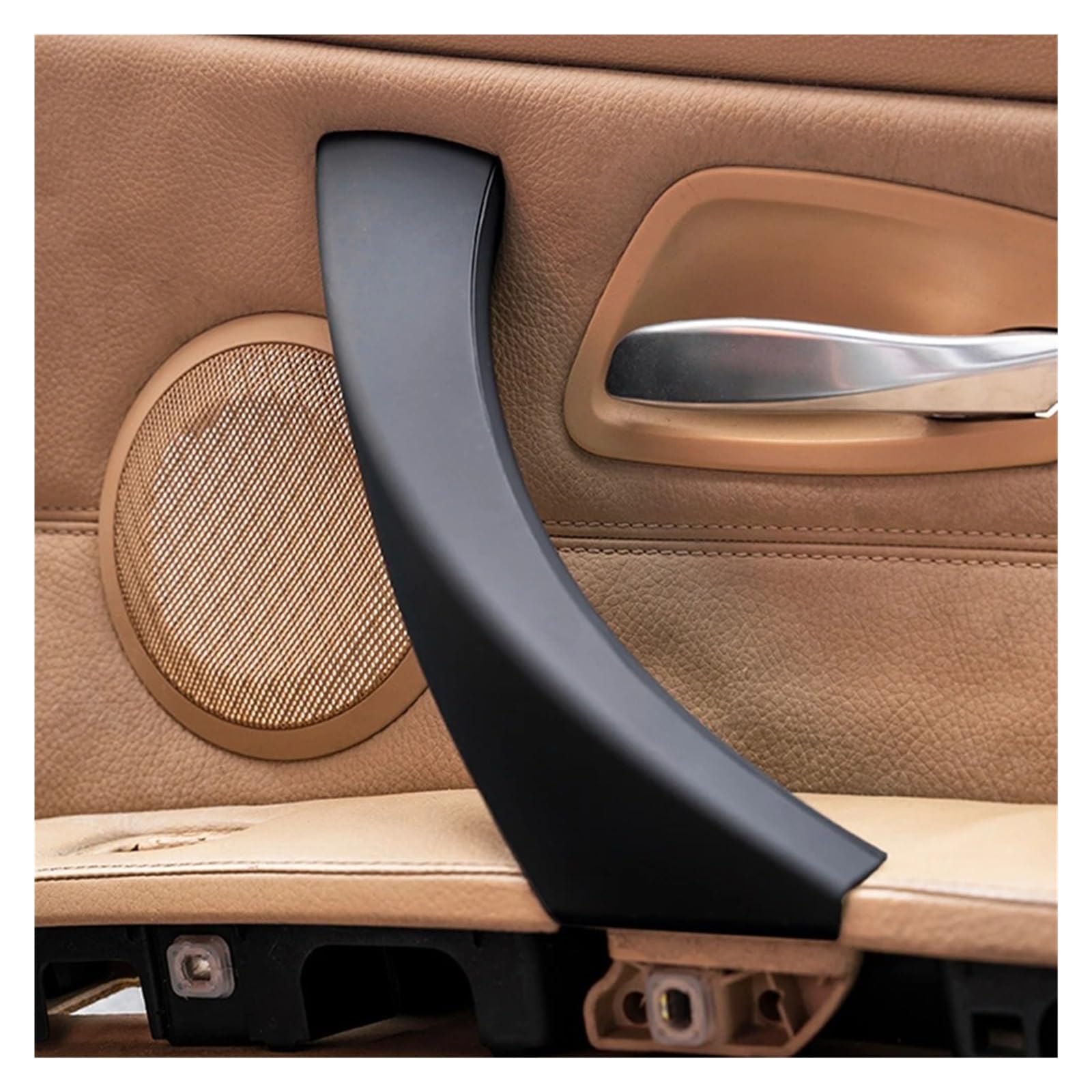 Juego De Manijas De Puerta Interiores LH/RH Para BMW E90 E91 – Negro ZTT Con Tapa De Panel
