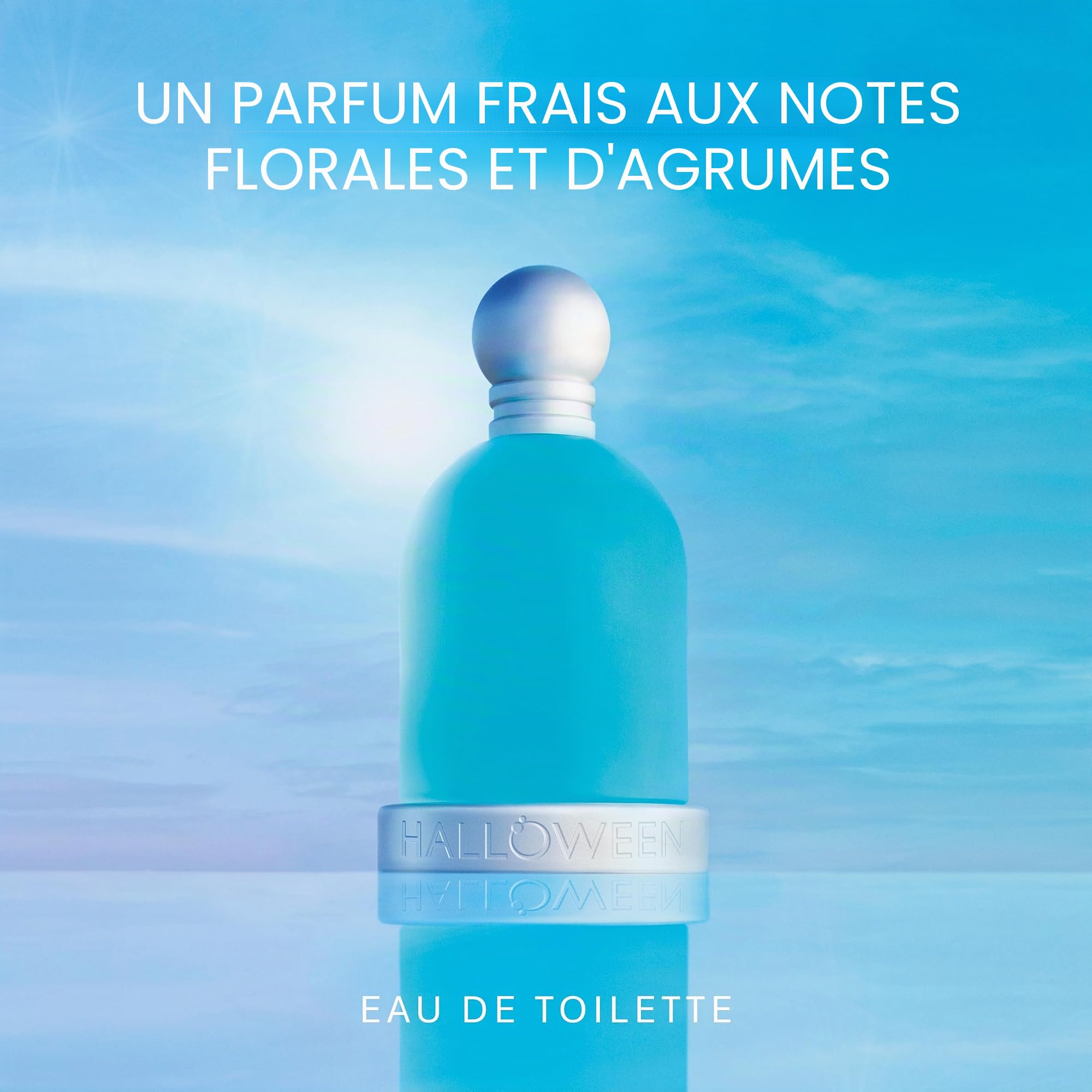 Halloween Blue Drop, Eau de Toilette pour Femme, Senteur boisée, 100 ml avec Vaporisateur