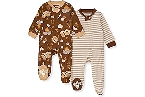 Burt's Bees Baby Boys Sleep & Play Pajamas (0-3 Months)