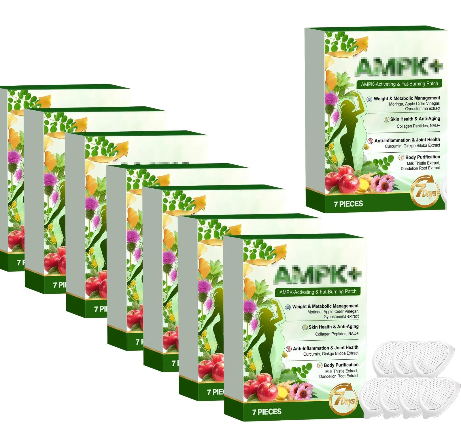 Moringa 10-IN-1 Pflaster, natürliche Schlankheit , natürliche Inhaltsstoffe | Natürlicher unterstützt den Stoffwechsel, reinigt den Körper, fördert das Gelenkwohlbefinden und das Gewichtsmanagement.