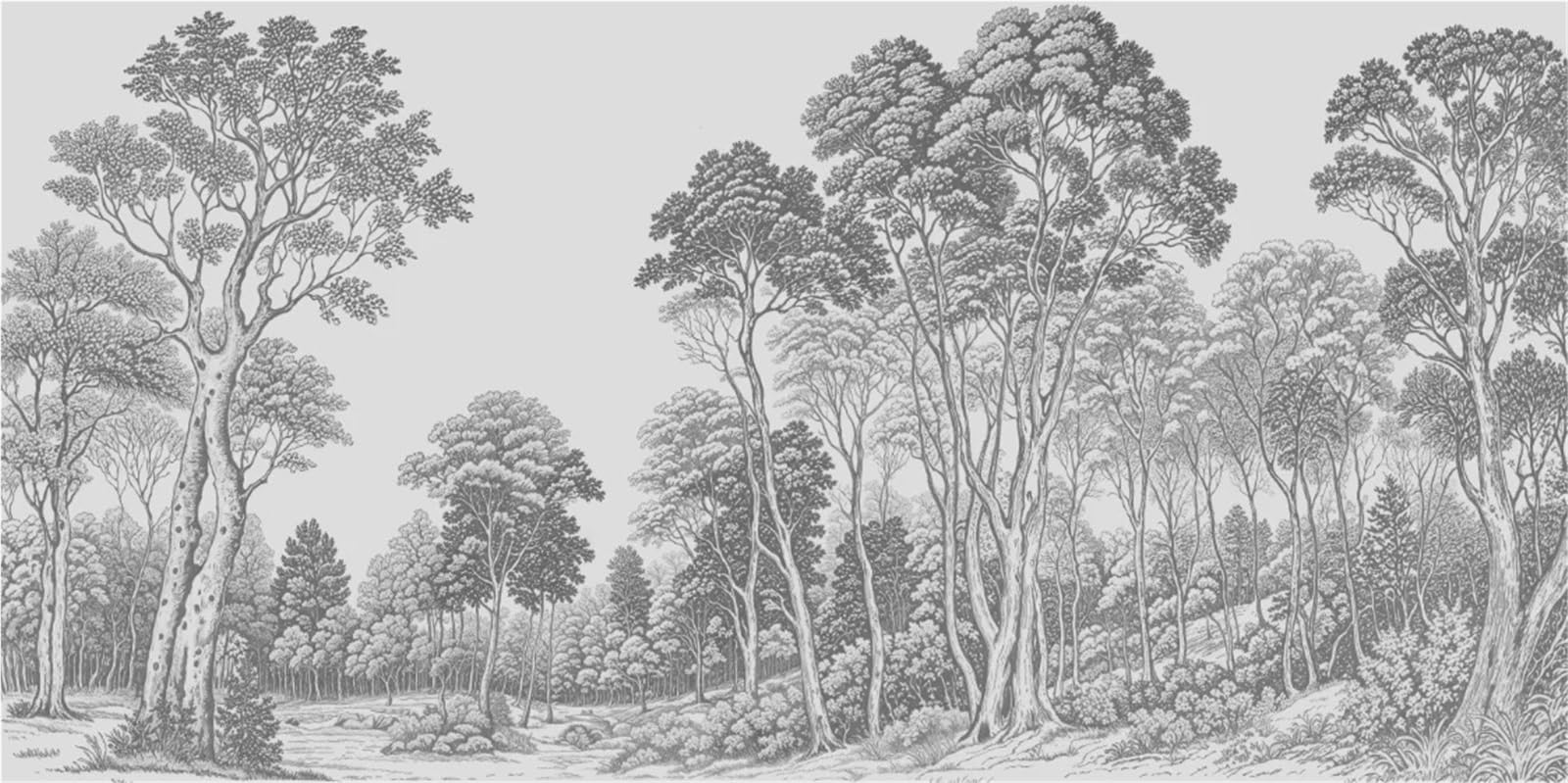 BTGYTTKL Self Adhesive Wallpaper Custom Forest Scenery 3D Photo Mural Wall Cover As Living Room Background Home Interior Ornament(Color6)