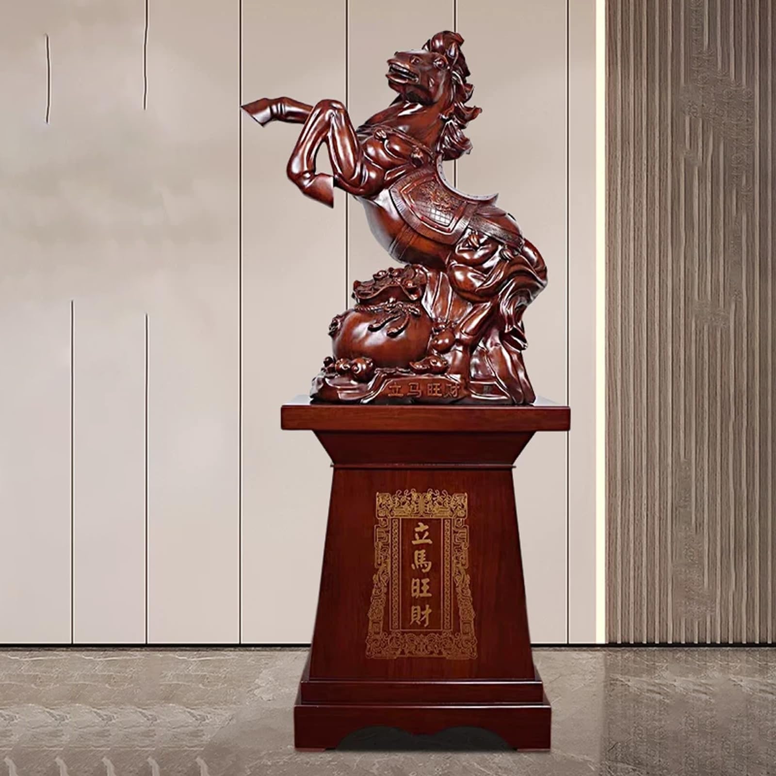 Chińska Statua Konia Feng Shui,Szczęśliwy Amulet Na Roku Konia,Ozdoba Stopy,Idealny Do Duże Otwarcia Sklepów,Wystrój Lobby(Style D)