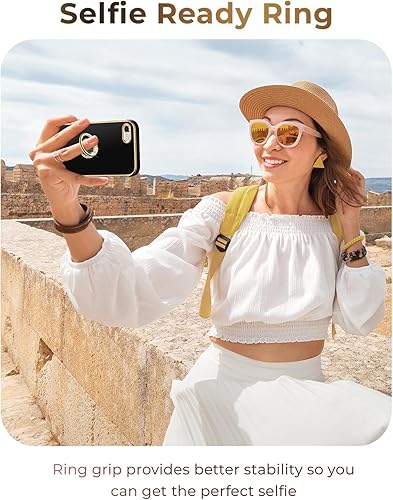 Miniatura 5 de Miss Arts Funda para iPhone 8 Plus7 Plus, soporte de anillo de lujo galvanizado con correa, lindo TPU suave para iPhone 8 Plus7 Plus para mujeres y