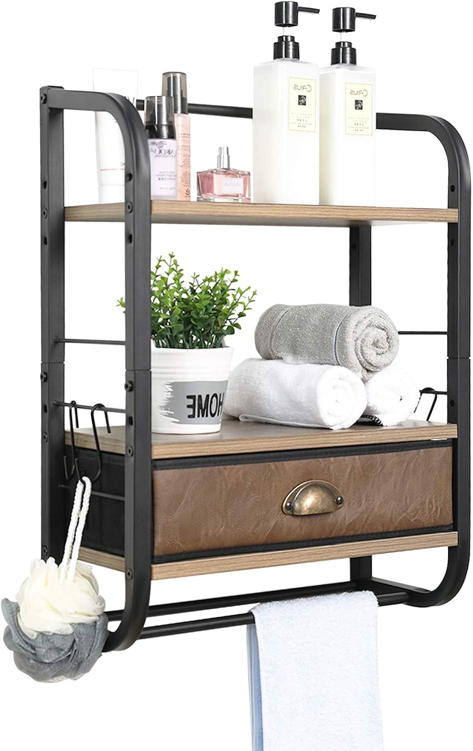 Buy Xcosrack Wall Mounted Bathroom Shelves 3Tier, AdjustableLayer