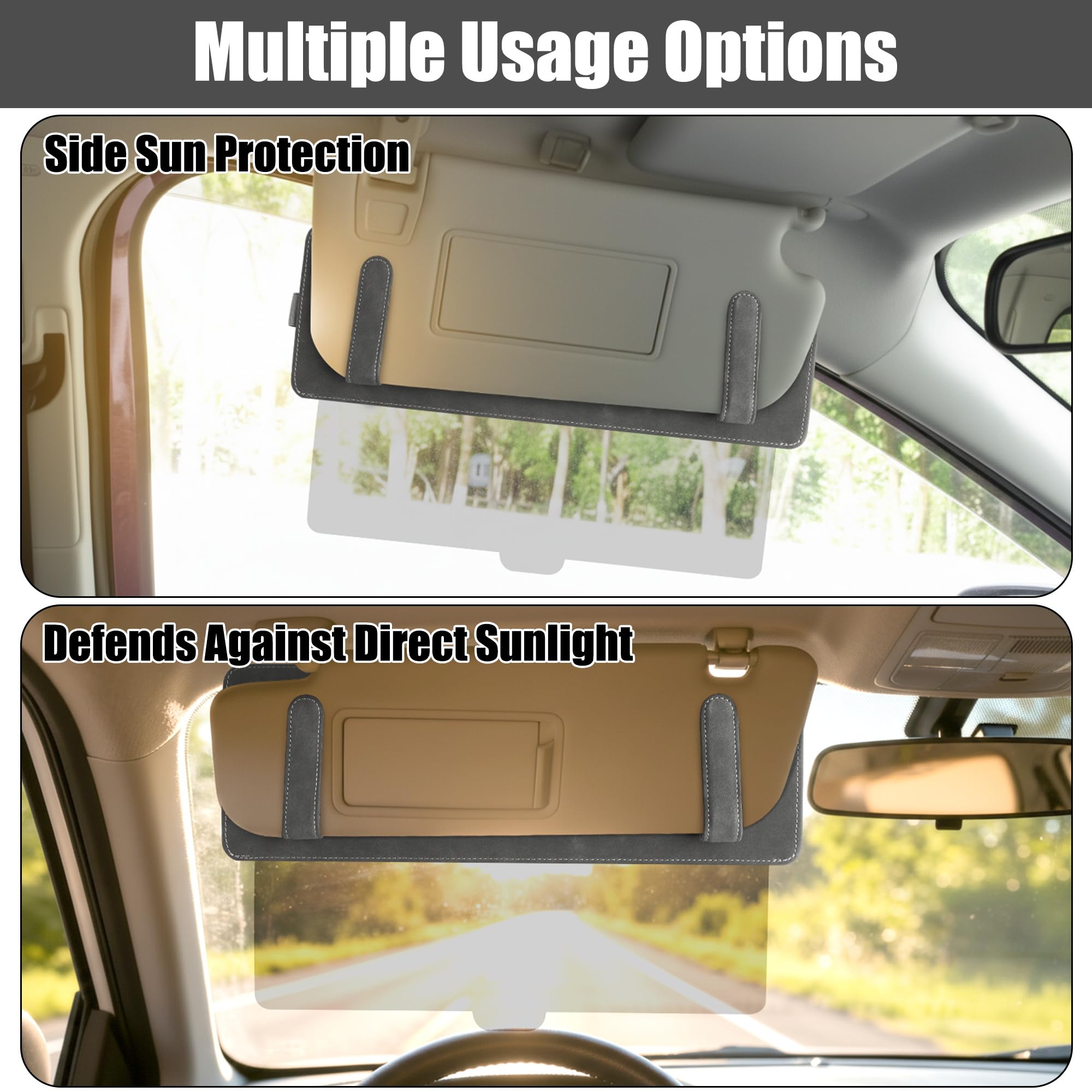 Sun Visor Extender for Car - Sun Protection Visor Clip Extension for Automotive Windshield Adjustable Auto Sunshade Blockers — view 5