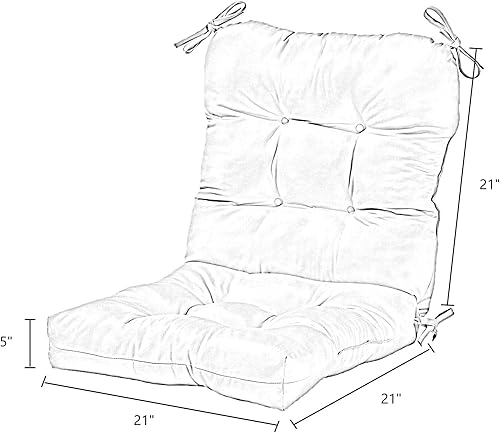 Miniatura 7 de Greendale Home Fashions Juego de cojín para silla de asientorespaldo, 2 unidades (paquete de 1), rayas expreso