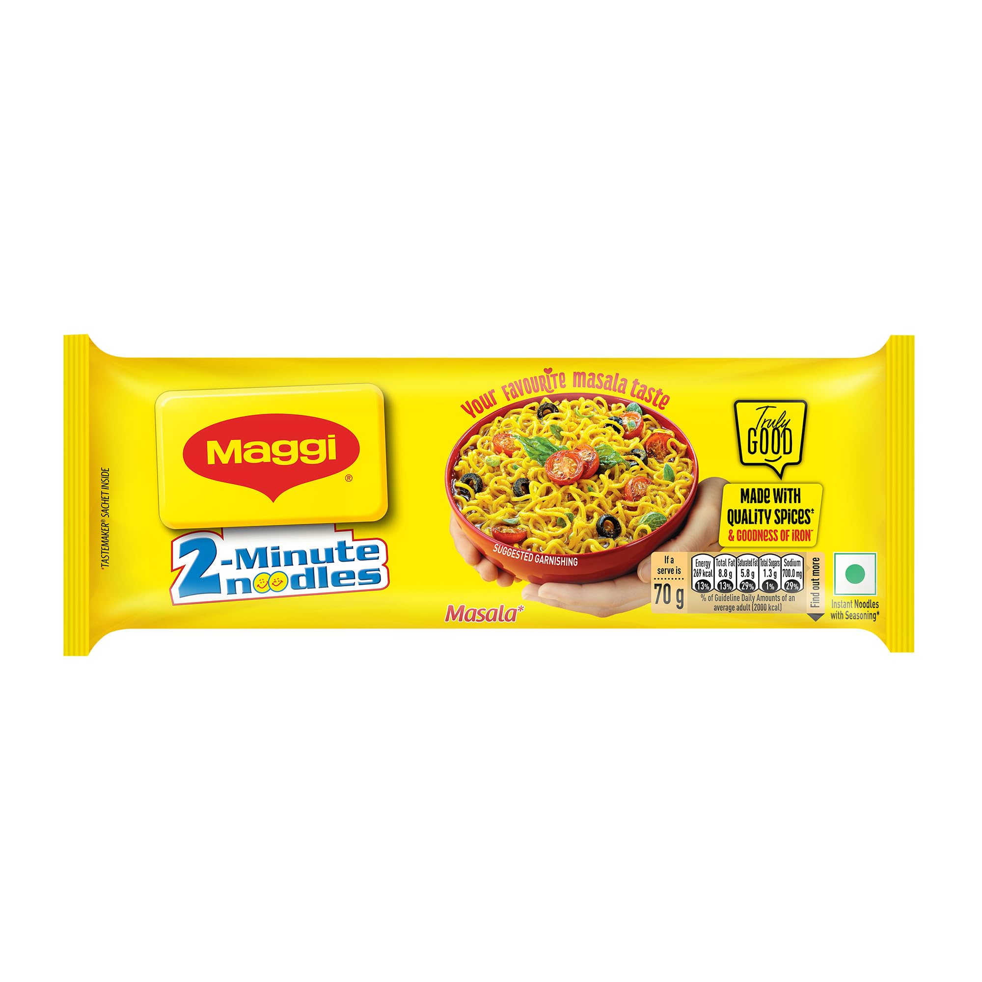 MAGGI 2-Minute Instant Noodles,Masala Noodles With Goodness Of Iron,Made With Choicest Quality Spices,Favourite Masala Taste, 420 g Pouch.-image-35