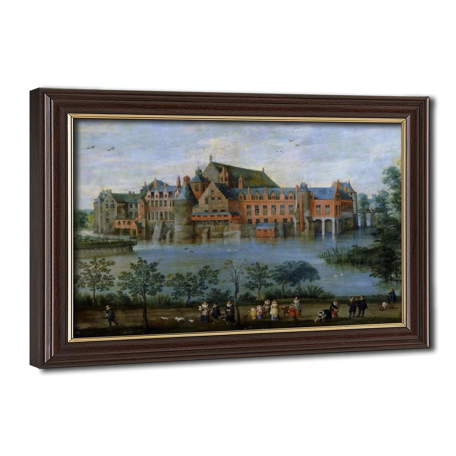 WCYB The Archduke Albert And Archduchess Isabel Clara Eugenia in The Palace of Tervuren Brussels Jan Brueghel The Elder Posters Prints Canvas Deco Painting