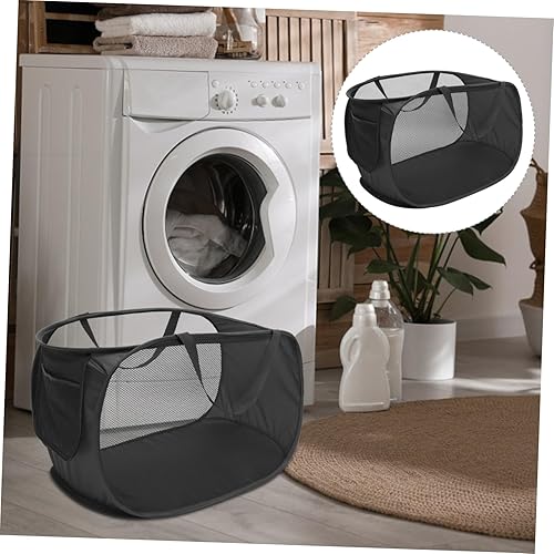 Miniatura 7 de CAXUSD Cesta de lavandería de malla para niños, tina grande de poliéster