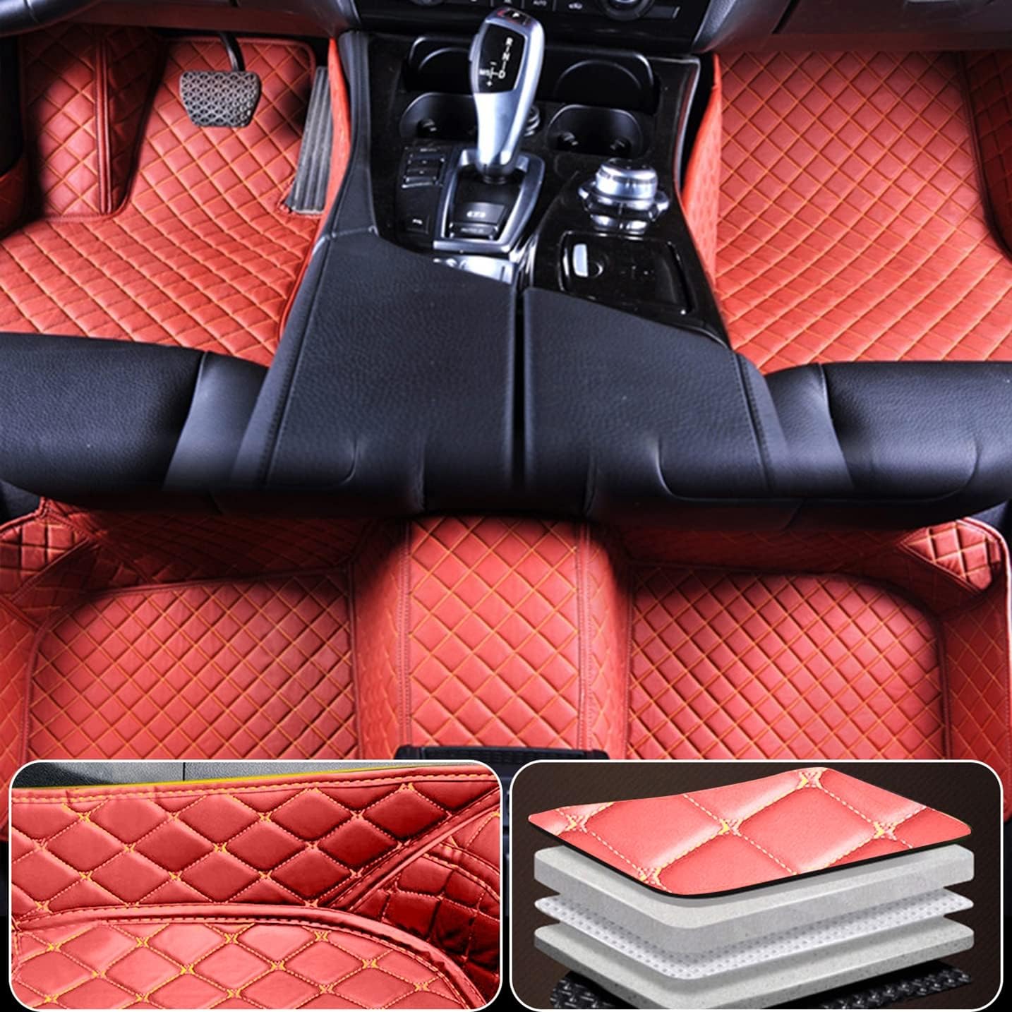 Custom Car Floor Mats for Lexus LX 7seat(CoPilot has a