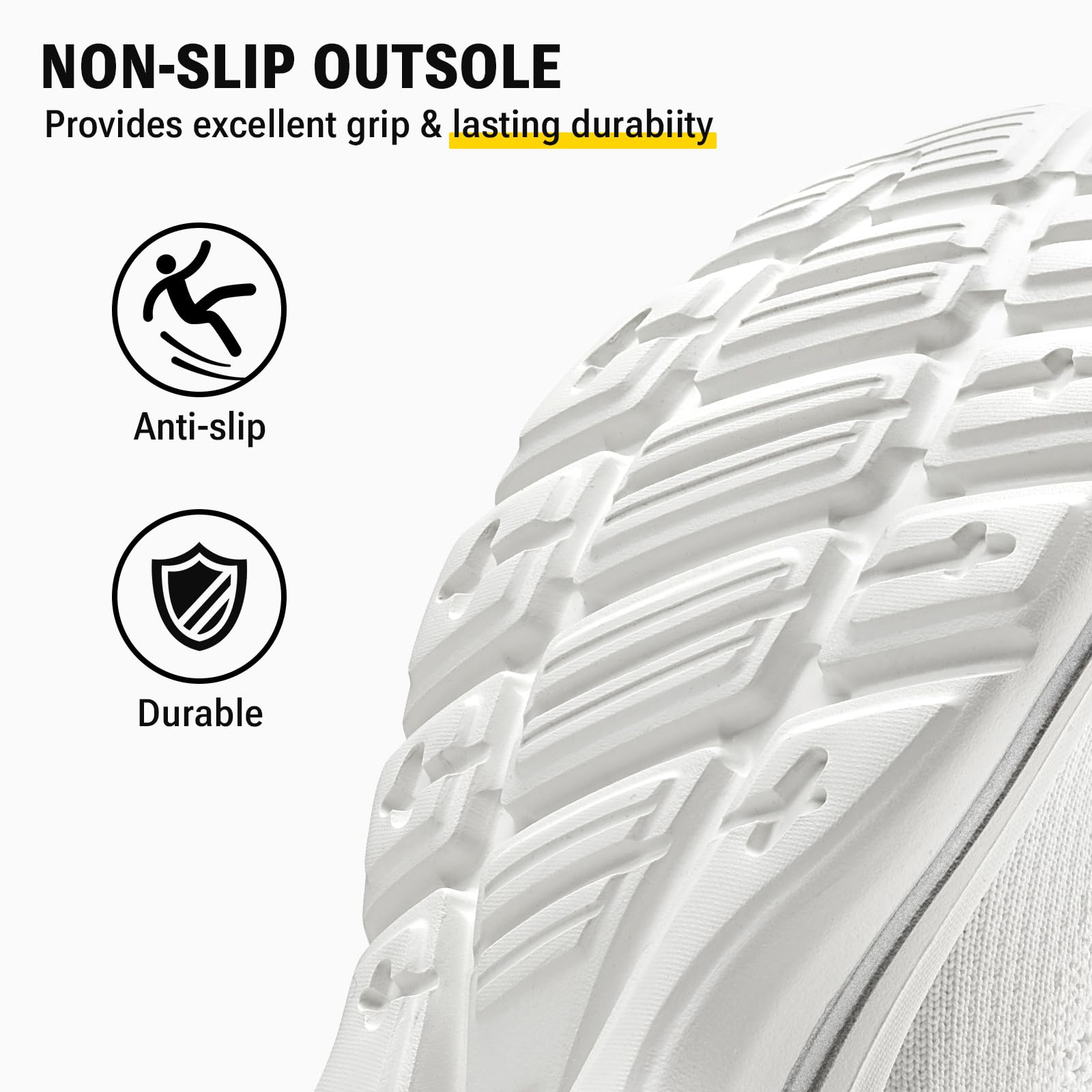 ODCKOI Damen Slip On Walking Schuhe, Atmungsaktive Freizeitschuhe zum Reinschlüpfen, Leichte Bequeme Sneaker,Spaziergang und Reisen