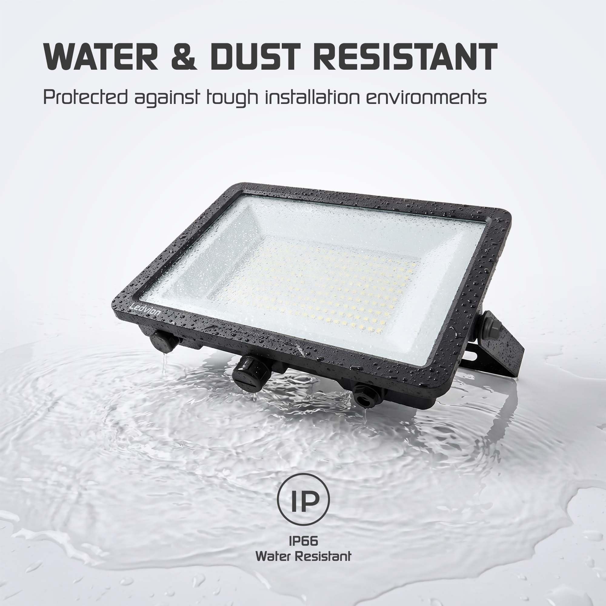 Ledvion 2 pezzi Performance Faretto LED da Esterno IP66 100W 135lm/W 6500K