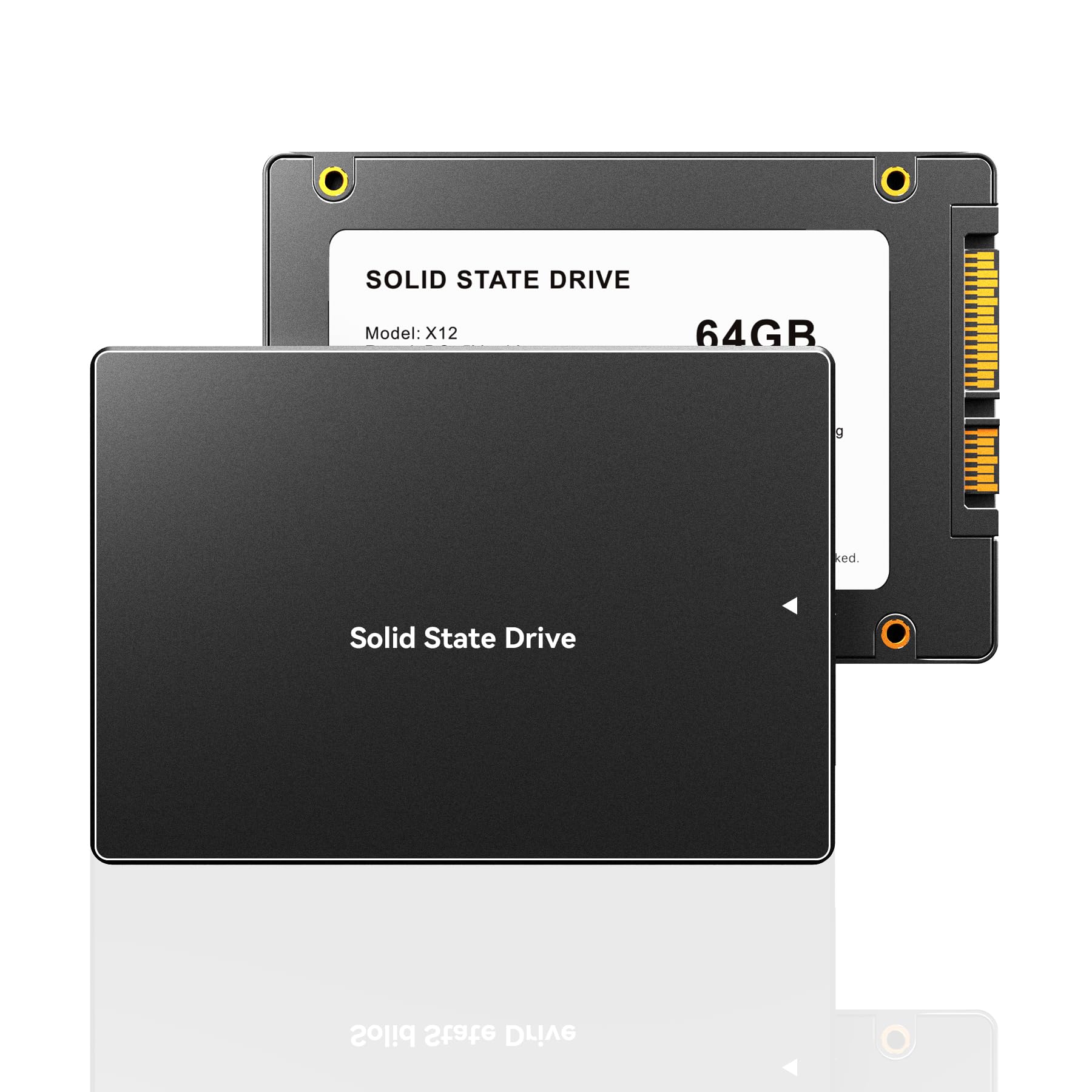 64GB SATA III SSD Internal Solid State Drive 2.5" Advanced 3D NAND Flash up to 280MB/s Hard Drive for PC Laptop