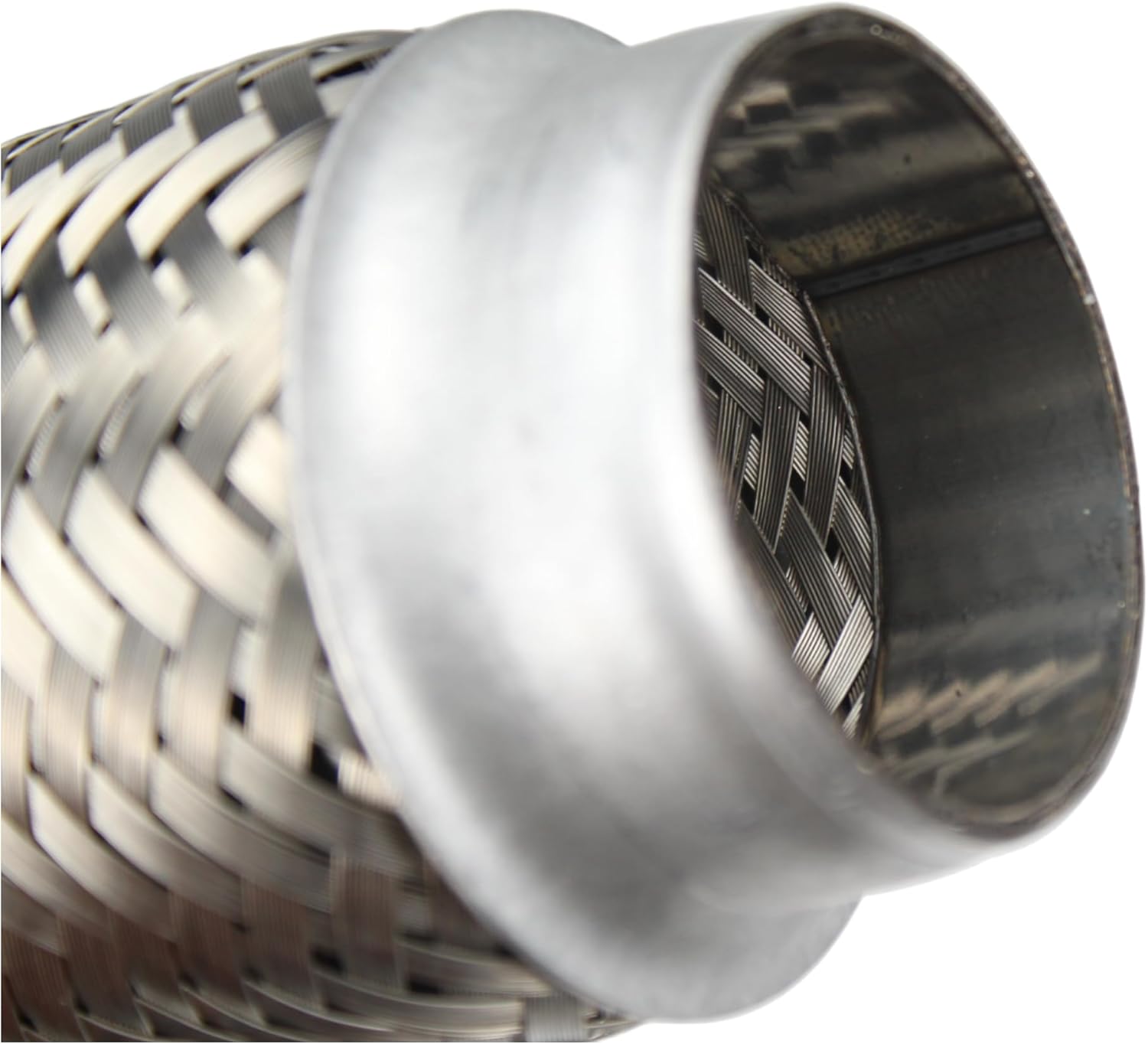 Exhaust Flex Pipe Stainless Steel Double Braid Universal 2" x 8"