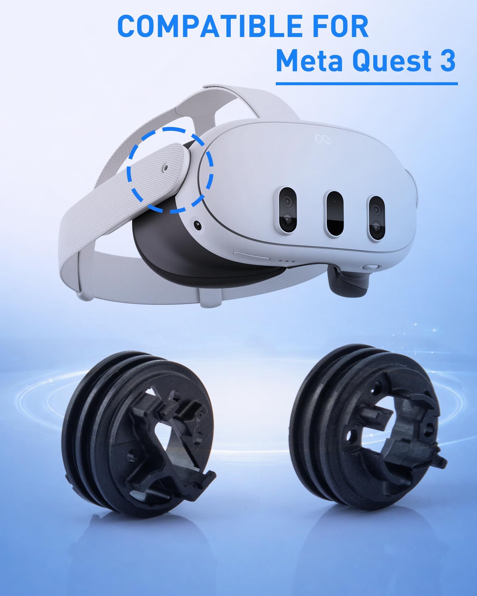 Amazon.co.jp: スピーカーアーム左右固定リング Meta Oculus Quest 3