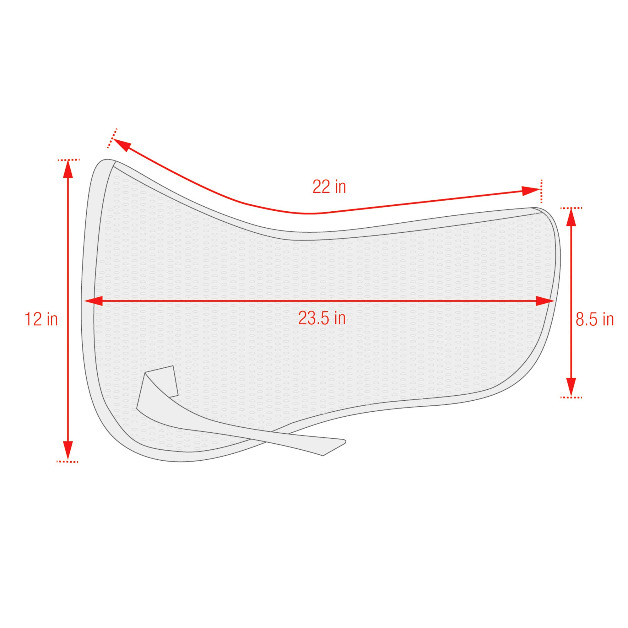 ECP 3D Air Ride English Saddle Pad – Breathable, Non-Slip & Shock-Absorbing For Jumping, Dressage, Trail – Keeps Your Horse Cool & Comfy