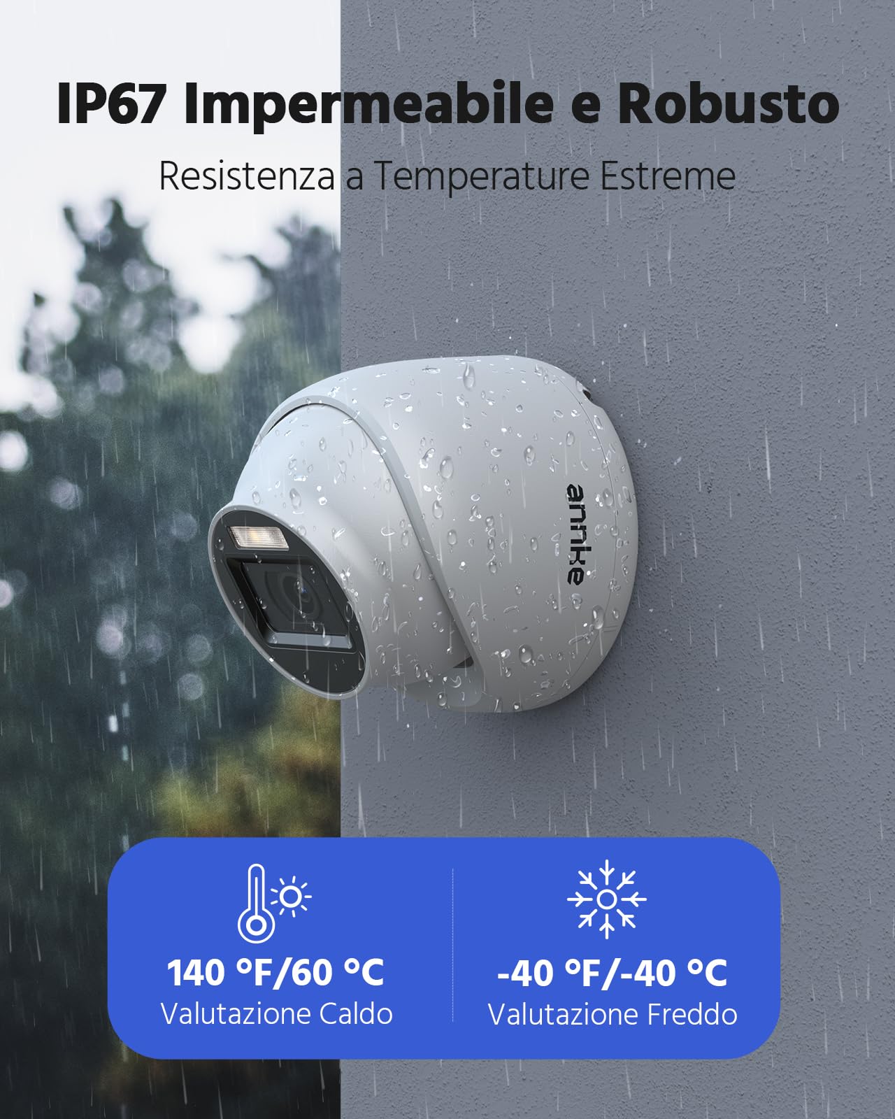 ANNKE 8 Canali 3K Lite 5 in 1 DVR con Rilevamento Persone e Veicoli, 4x 1080p Kit Videosorveglianza Esterno con con Hard Disk da 1TB, Visione Notturna, Registrazione Intelligente, Registrazione 24/7