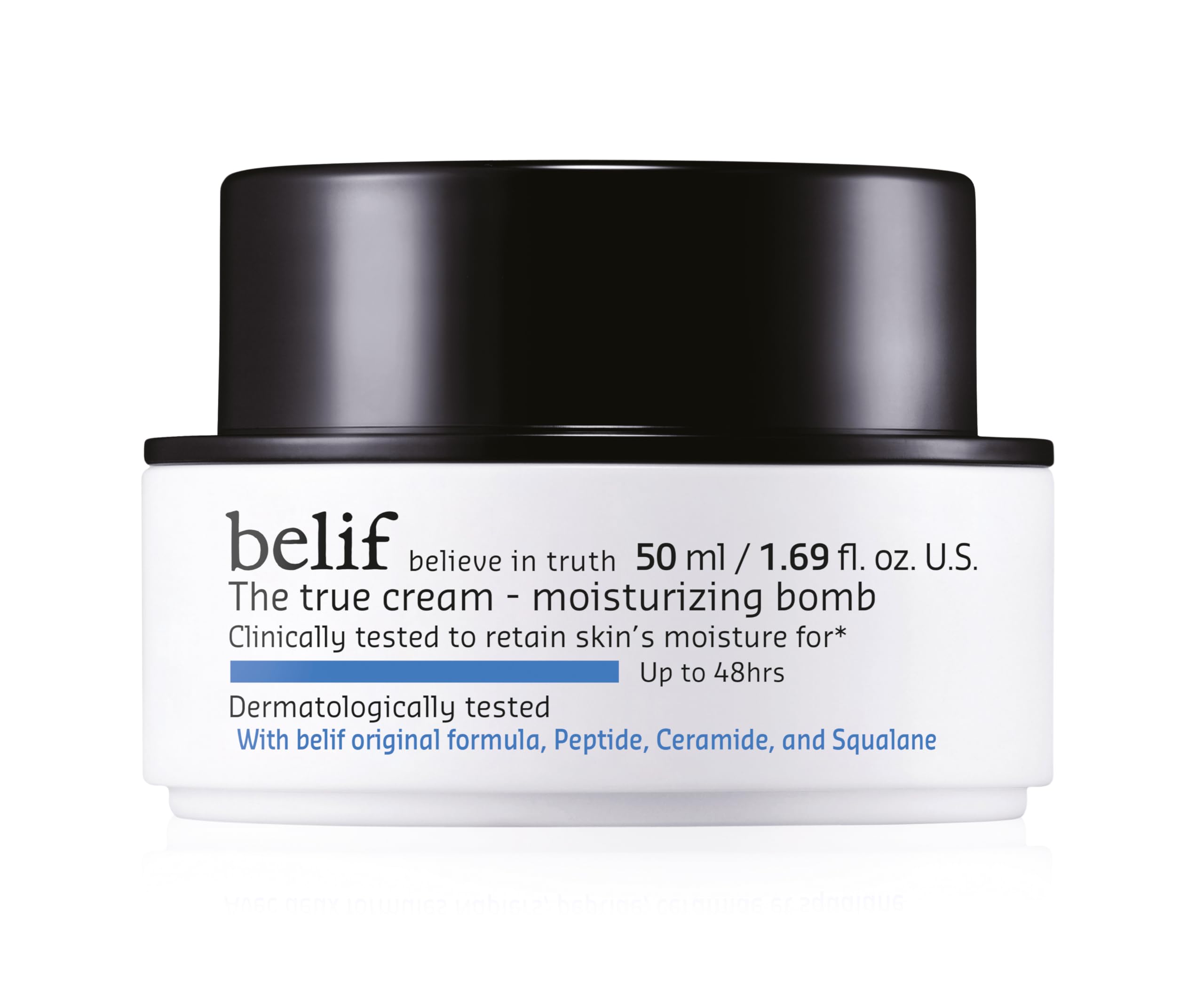 belif The True Cream, Moisturising Bomb, Hydration Cream with Peptide & Squalane,restores skin barrier, firming - Image 2