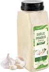 Soeos Pure Ground Garlic Powder, 22 oz (624 g), 100% Natural, Great for Cooking, Baking, Seasoning & Marinades.