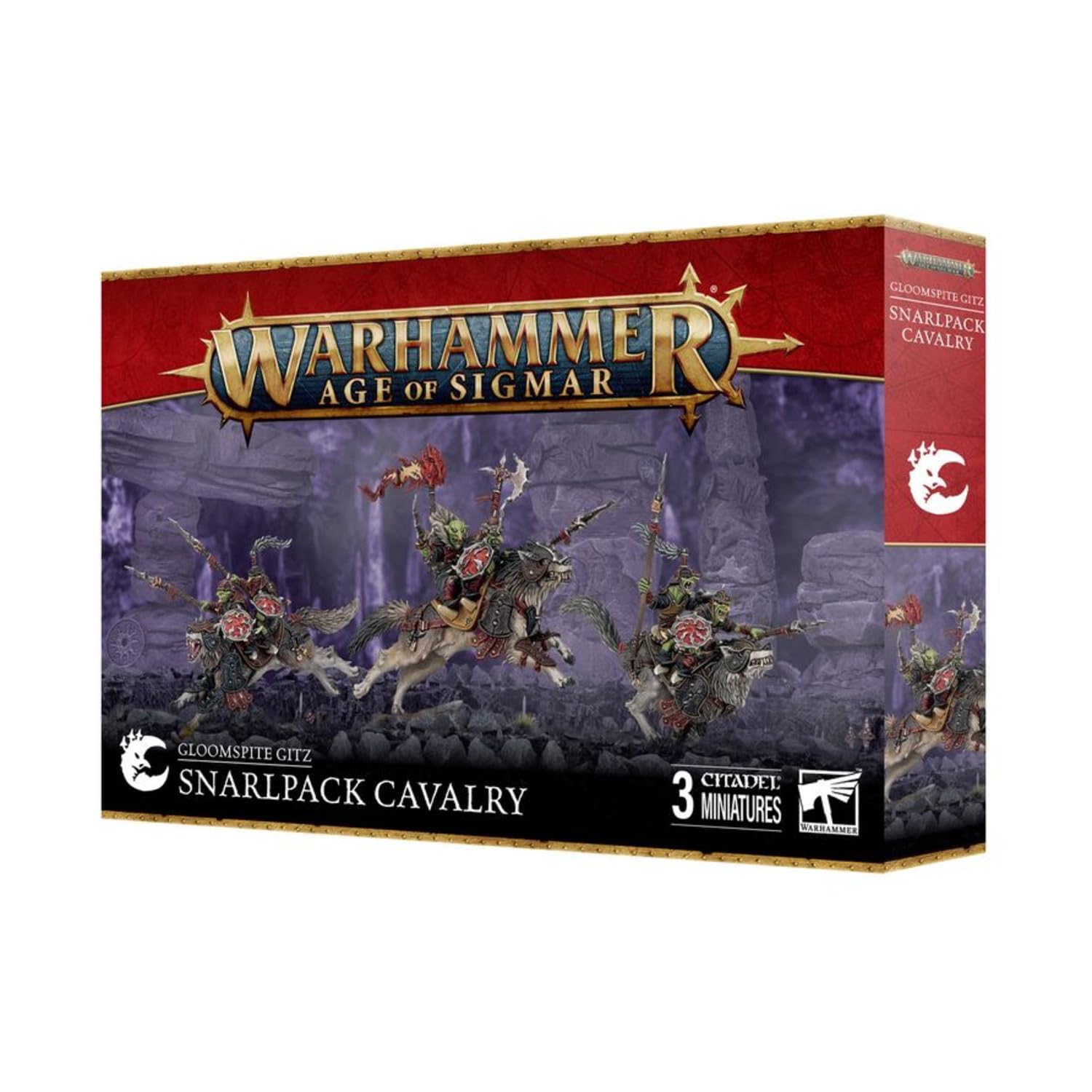Gloomspite Gitz: Snarlpack Cavalry Warhammer Age of Sigmar New Free P&P