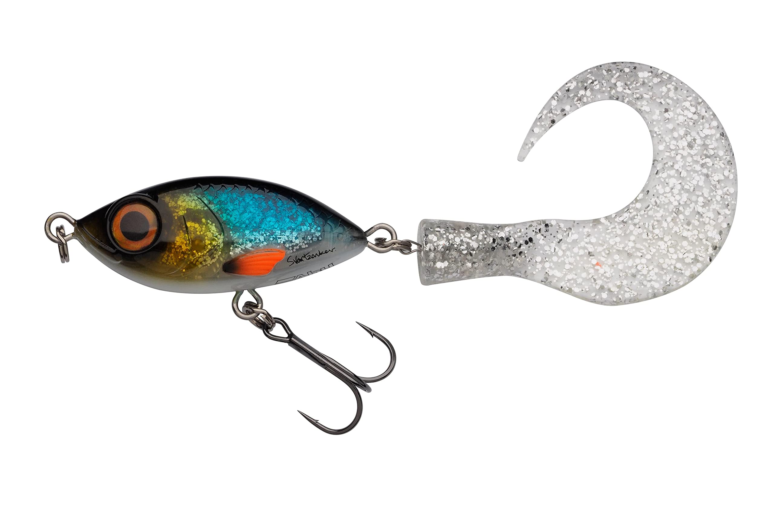 Abu Garcia Svartzonker McMio Pike & Musky Fishing Lure – Floating Jerkbait for Freshwater Predators – Ideal for Pike, Musky, Zander & Perch – Realistic 3D Design, Blue Sunrise 14 cm