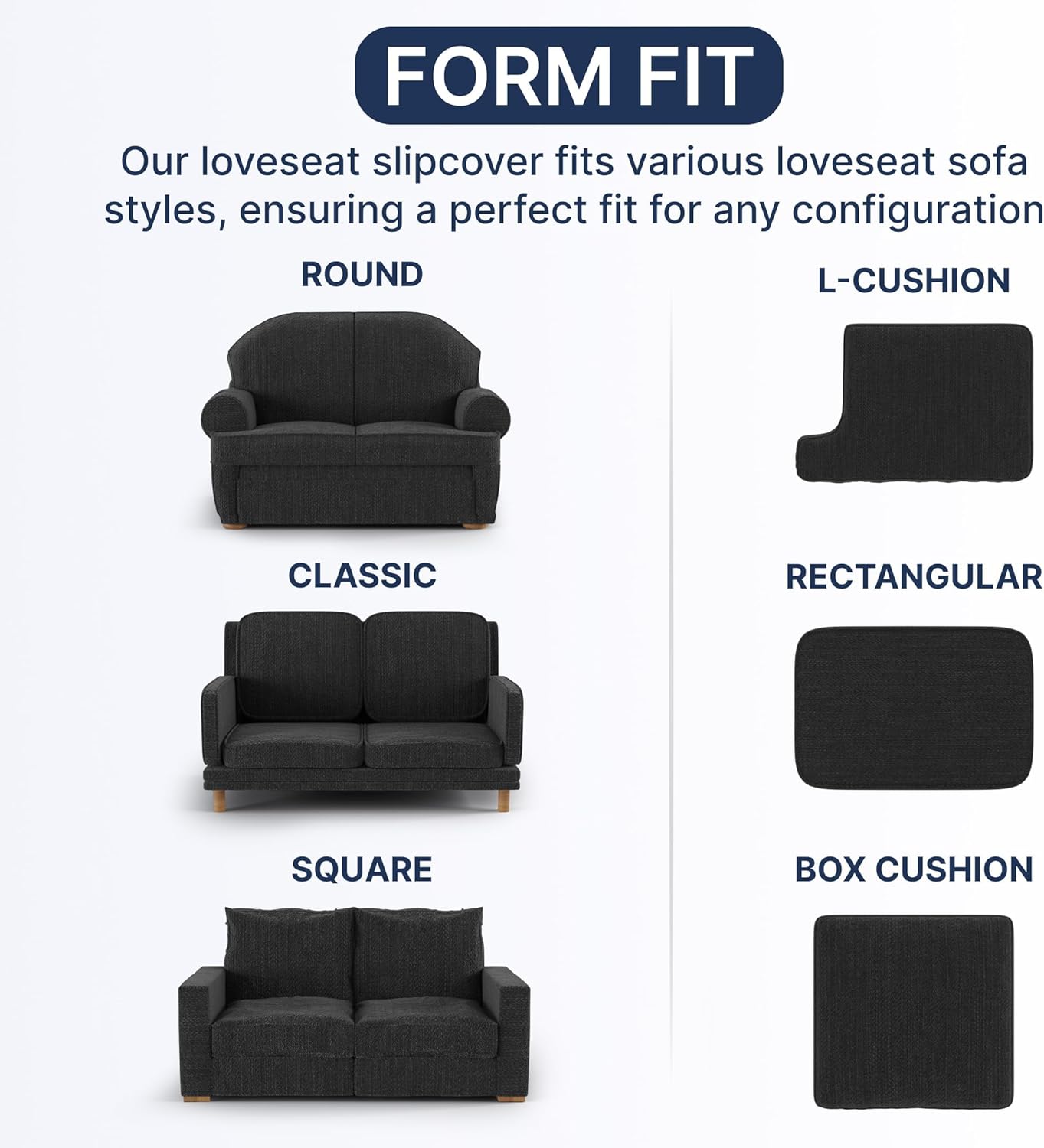 PAULATO BY GA.I.CO. Loveseat Slipcover - Oversized Chair Cover - Stretch Couch Cover - Cushion Love Seat Sofa Slipcovers - 1-Piece Form Fit Washable Protector - Microfibra Print - Vittoria Brown