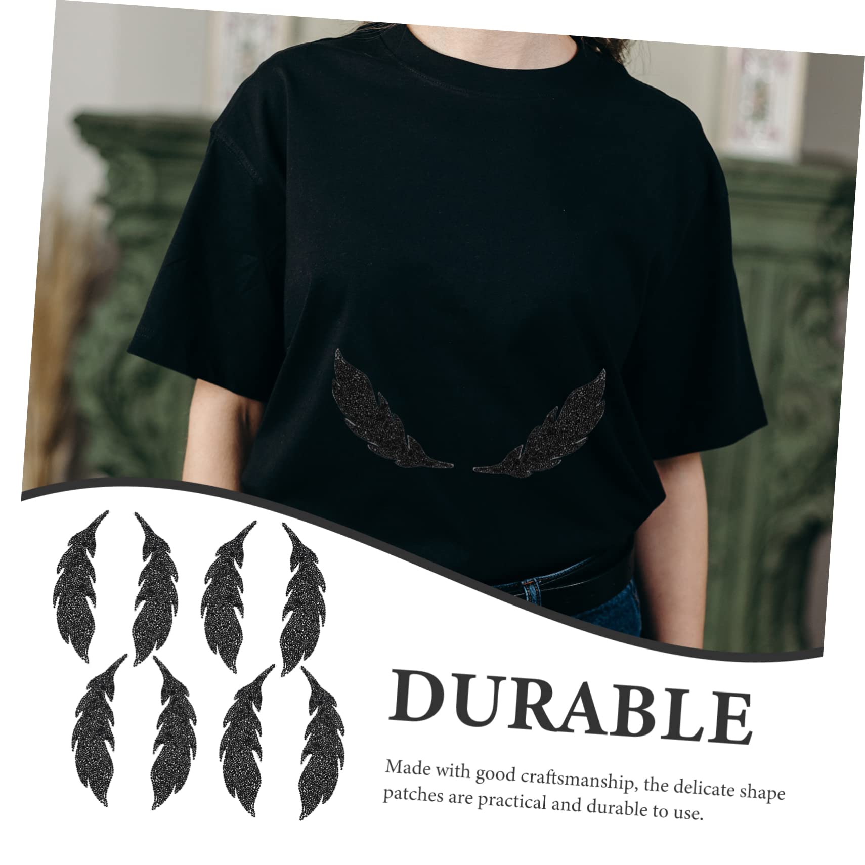 Ciieeo 3 Sets Verschleißfeste Kleidungsflicken Zarte Aufbügelflicken Für Hüte Leichte Und Kompakte Hutaccessoires 4 Paar X 3