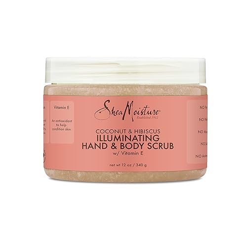 SheaMoisture Exfoliante corporal para piel opaca que ilumina coco e hibisco sin crueldad animal 12 onzas