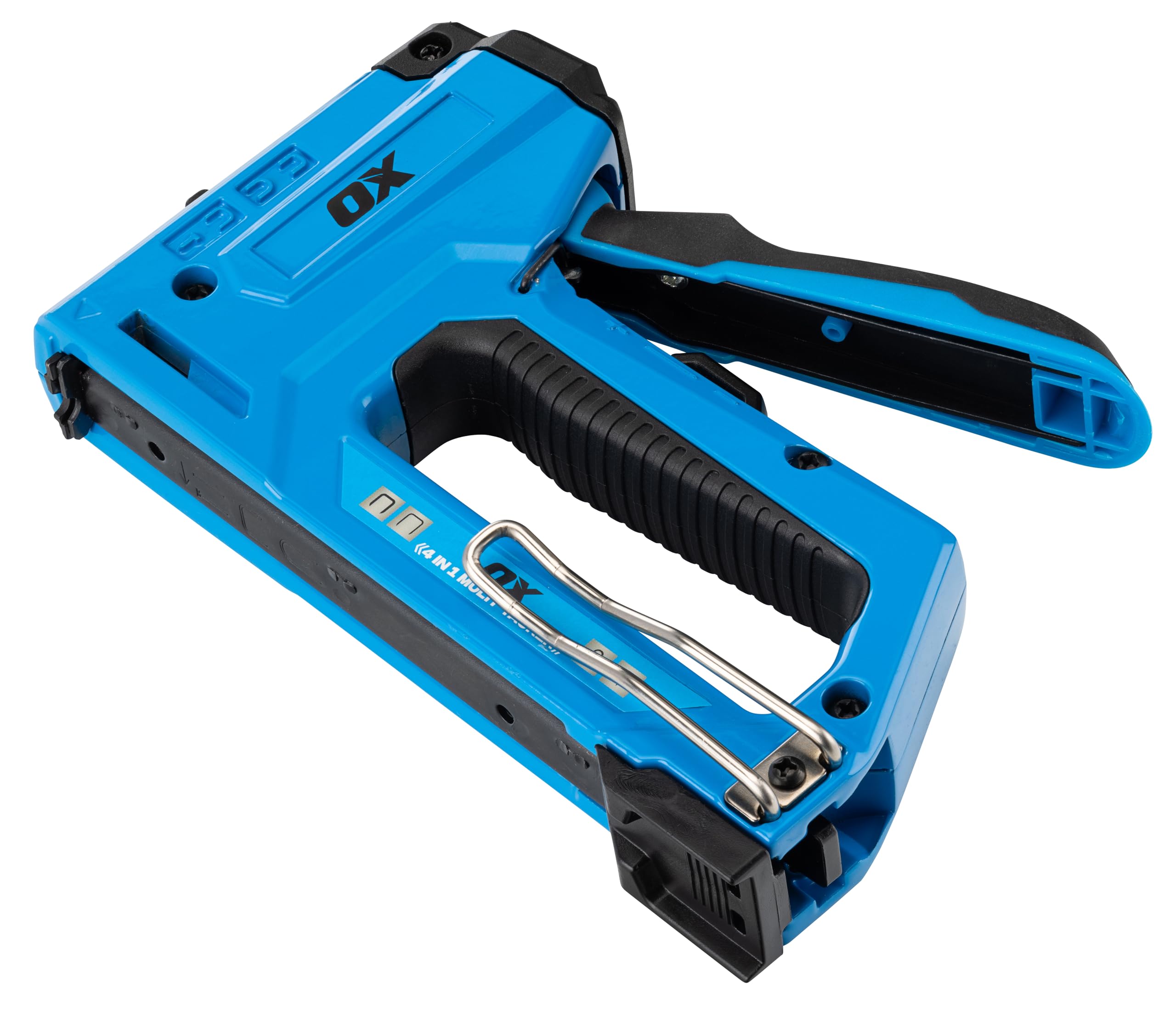 OX Tools Pro 4 in 1 Heavy Duty Staple Gun for Carpentry Upholstery, Roofing, Flooring, DIY, Decoration, Repair - Image 3