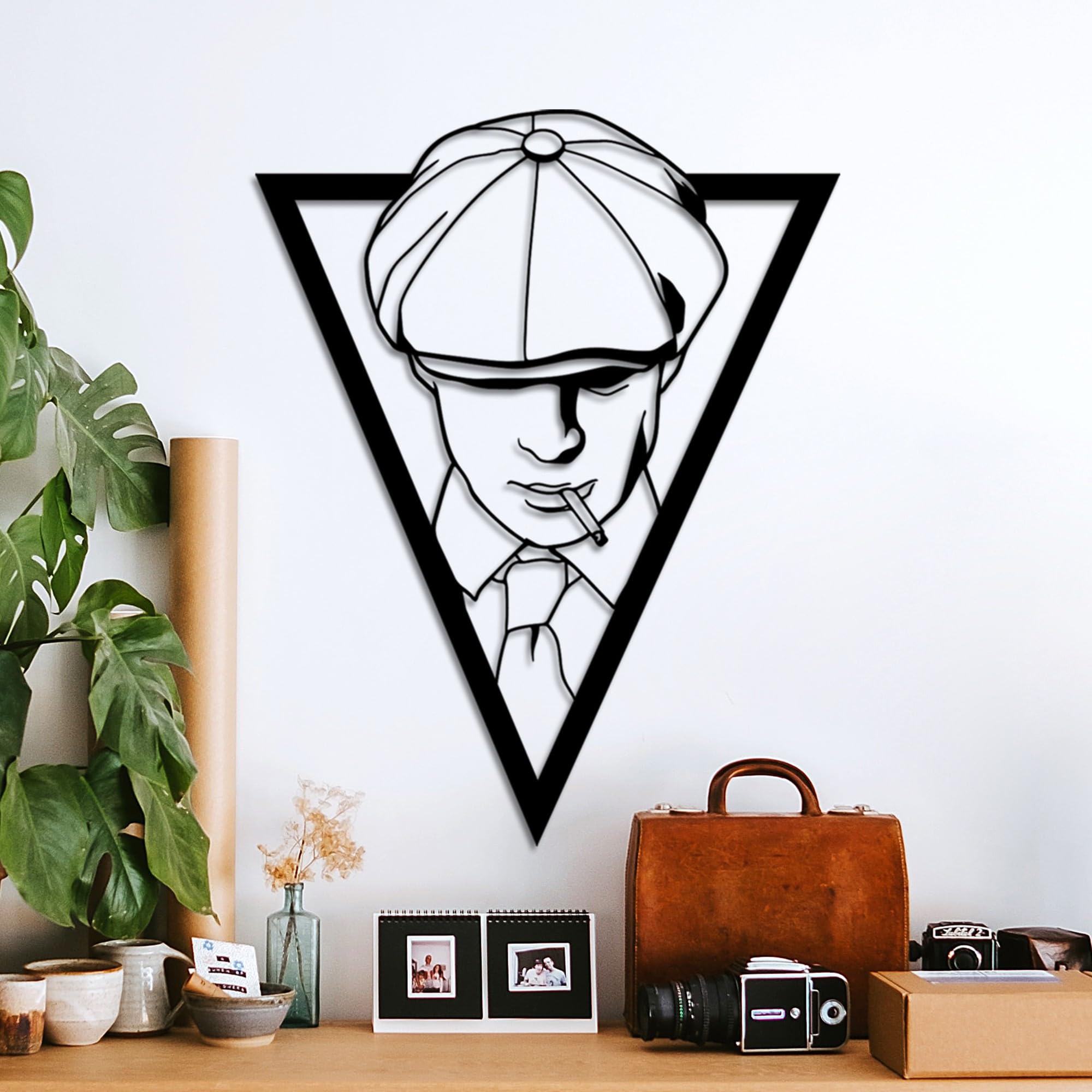 Décoration murale métal moderne 53 x 42 cm objet design Hanah Home