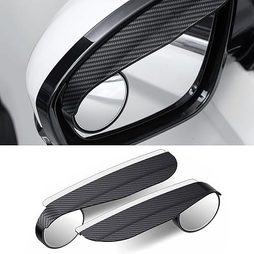 Miniatura 1 de 2 espejos retrovisores para automóvil, protección reflectante dos en uno, cubierta antipolvo de agua de lluvia, espejo auxiliar ajustable de 360