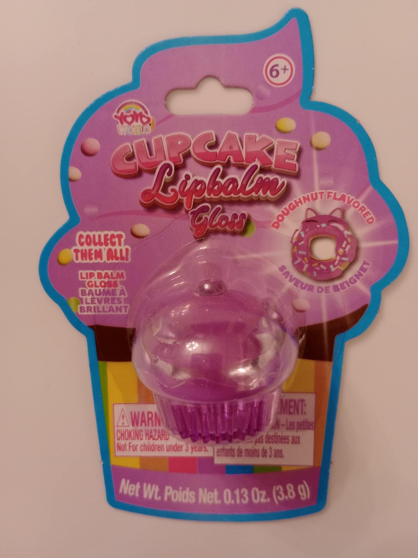 Cupcakes Lip Balm Gloss Doughnut Flavored 0.13 oz