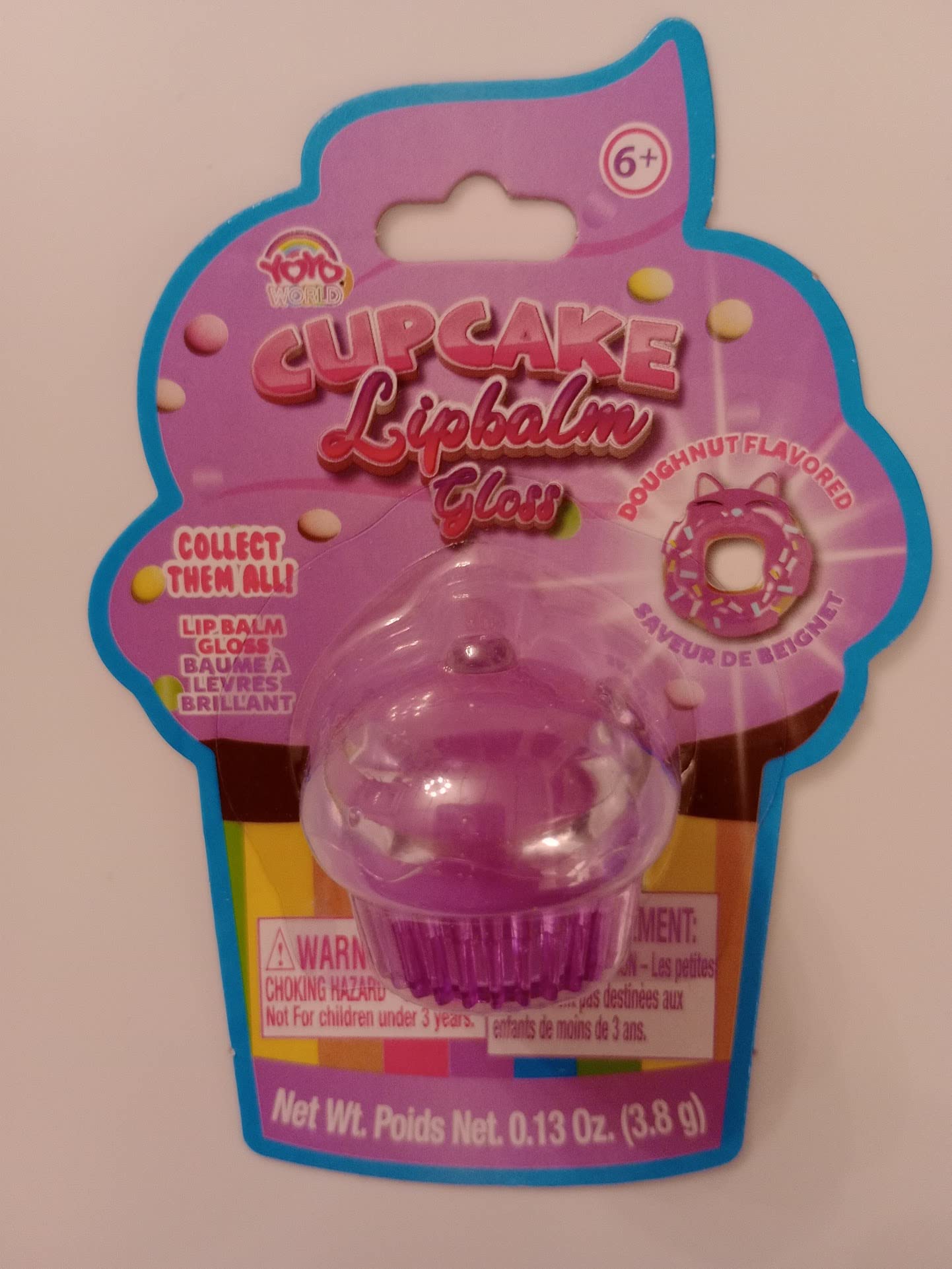 Cupcakes Lip Balm Gloss Doughnut Flavored 0.13 oz
