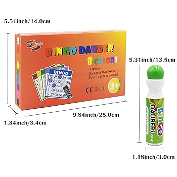 Amazon.com: Yuanhe Bingo Daubers Dot Markers - Mixed Colors