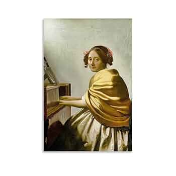 Amazon.co.jp: (乙女座に座る若い女性)Johannes Vermeerヨハネス