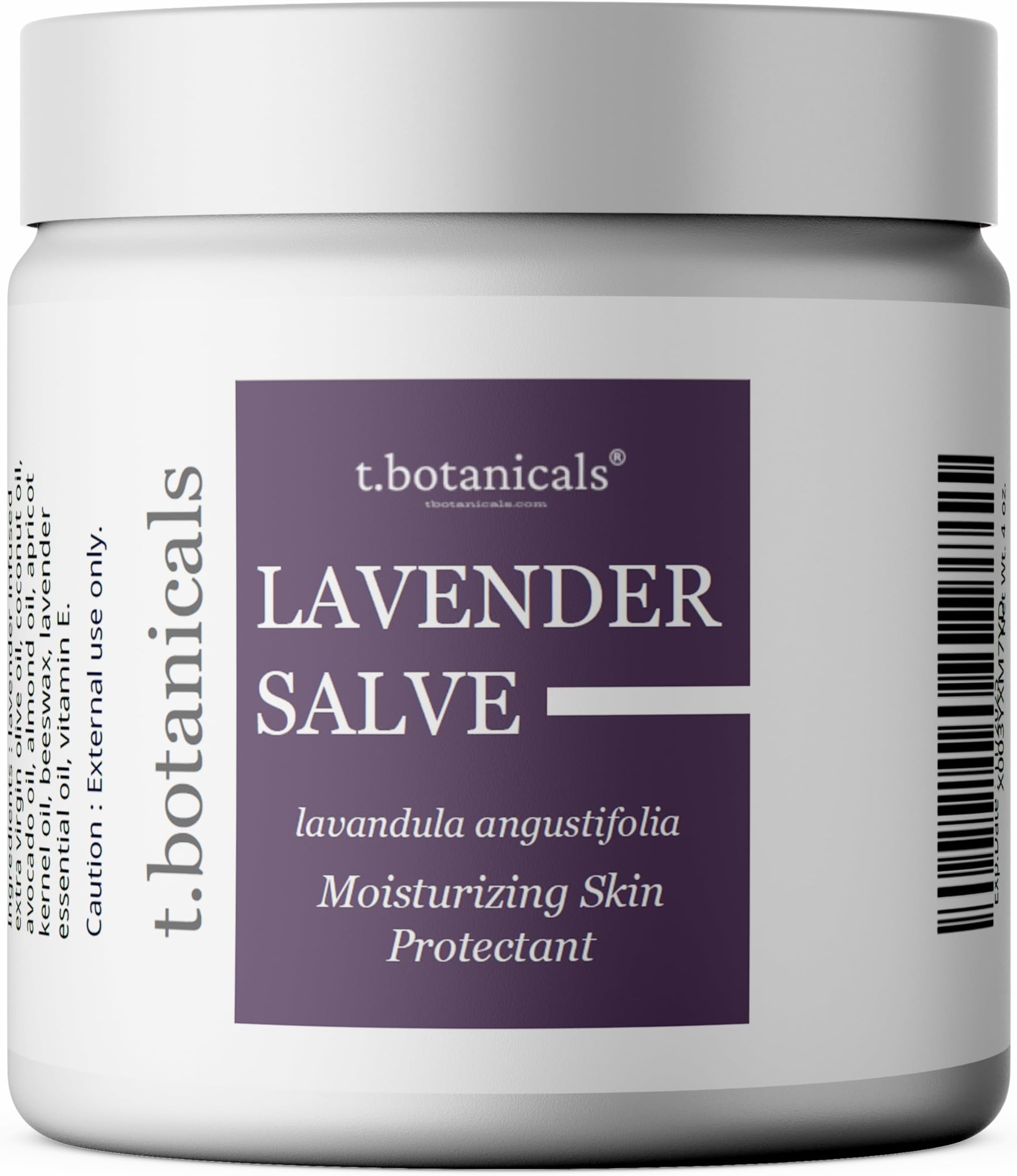 Lavender Salve, All Natural Moisturizing Lavender Balm, Skin Protectant Repair Ointment for Irritated Skin (2 oz)