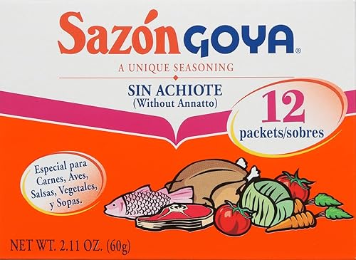 Vista 4 de Goya Foods Sazón Condimento sin Annatto, 3.52 onzas (paquete de 18)