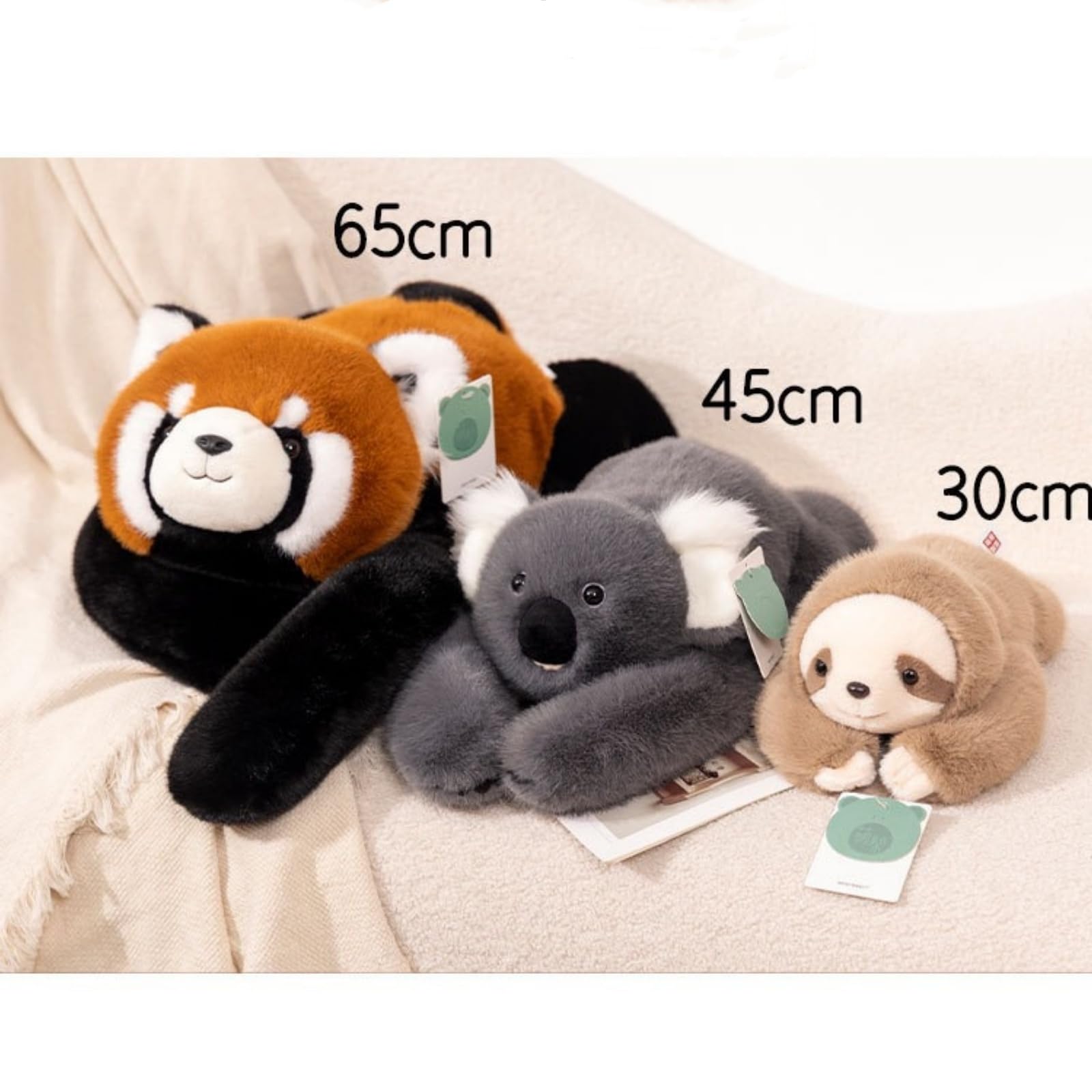 OUKEYI Cute Weighted Plush Animals, Panda Teddy Bear Dinosaur Stuffed Toys - Image 3