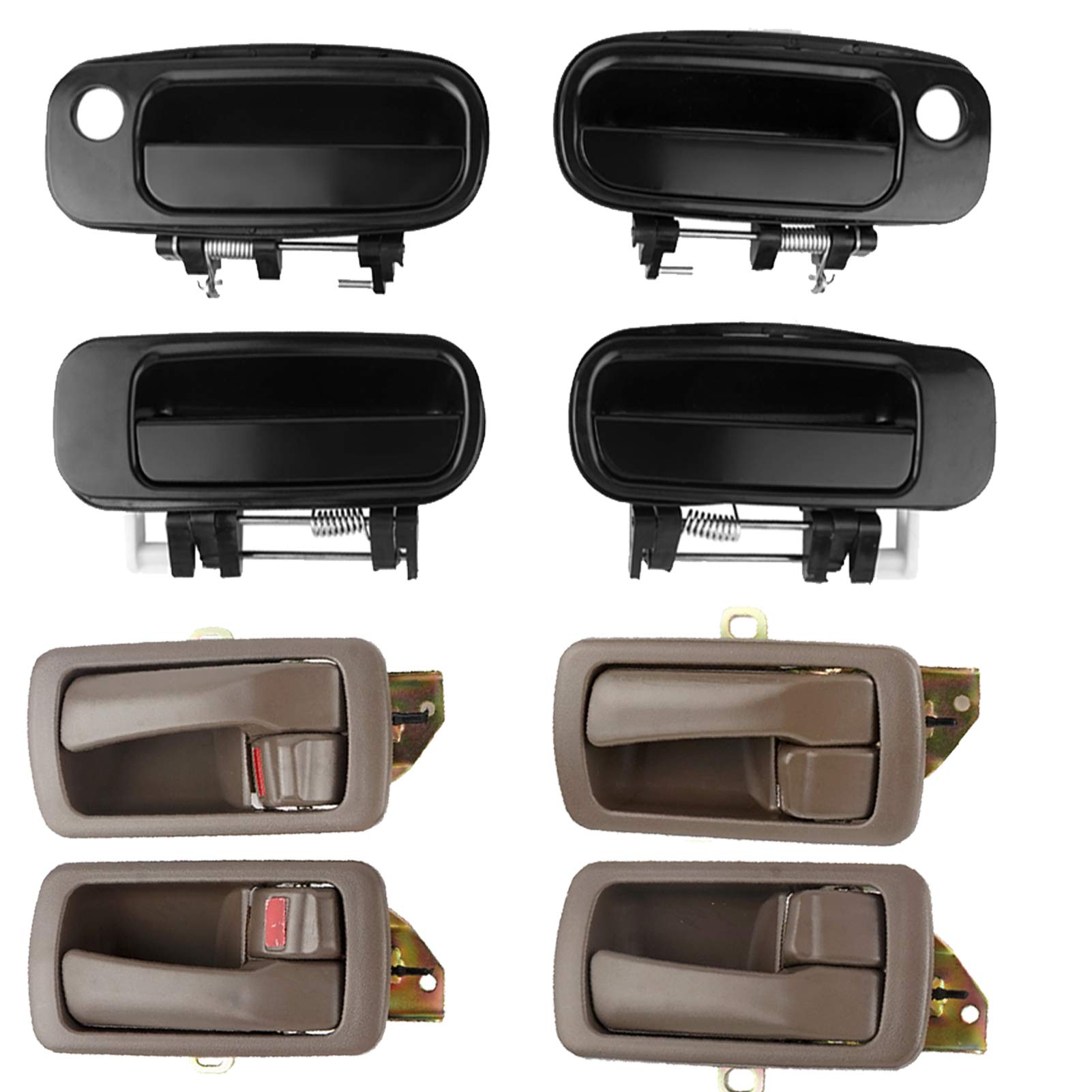 【camry】3点セット Amazon.com: HHCSOP Pack of 8 Interior Exterior Door Handle Front