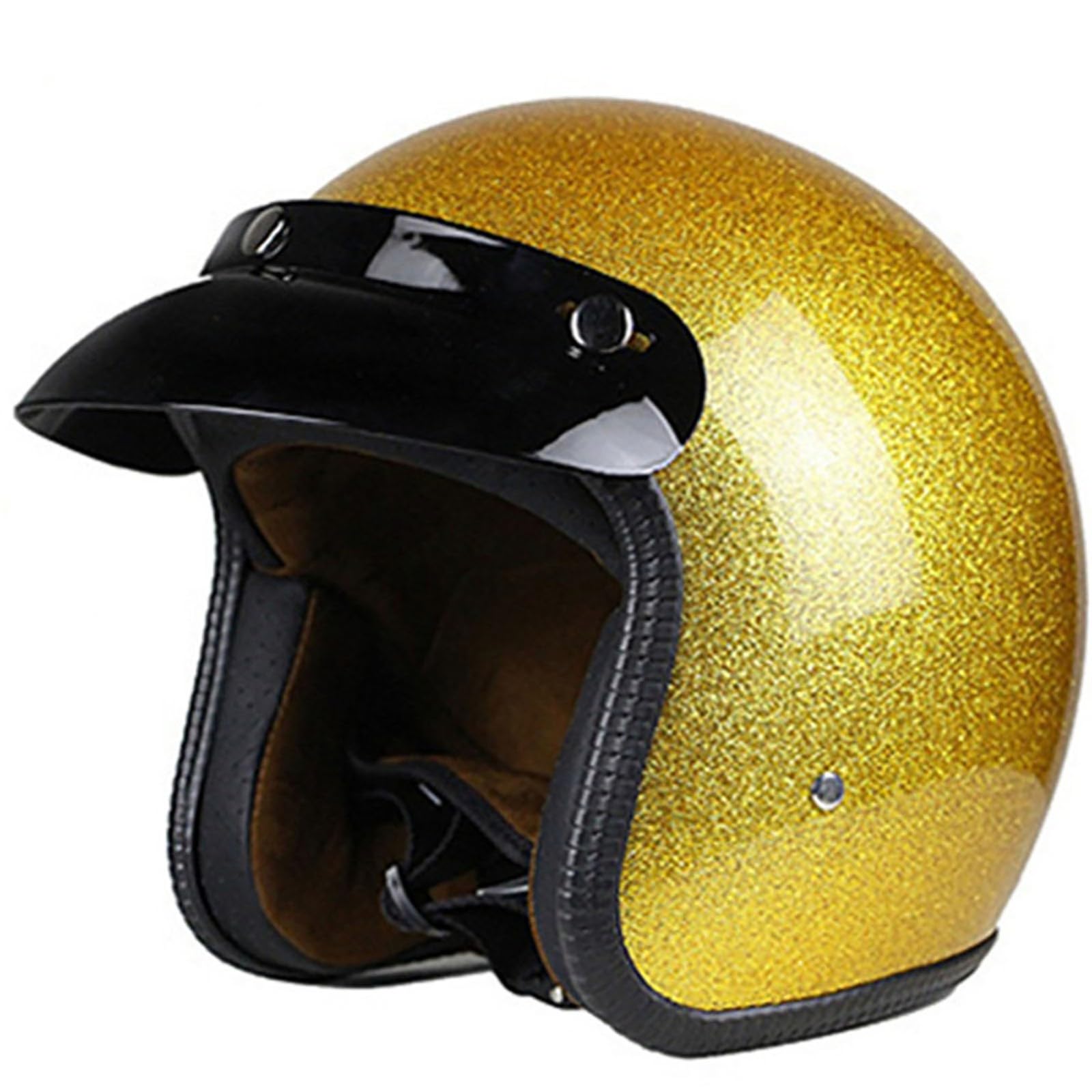 Casco da moto jet 3/4, casco off-road con rivestimento riflettente fotocromatico, omologato ECE/DOT, adatto per adulti, uomini e donne.