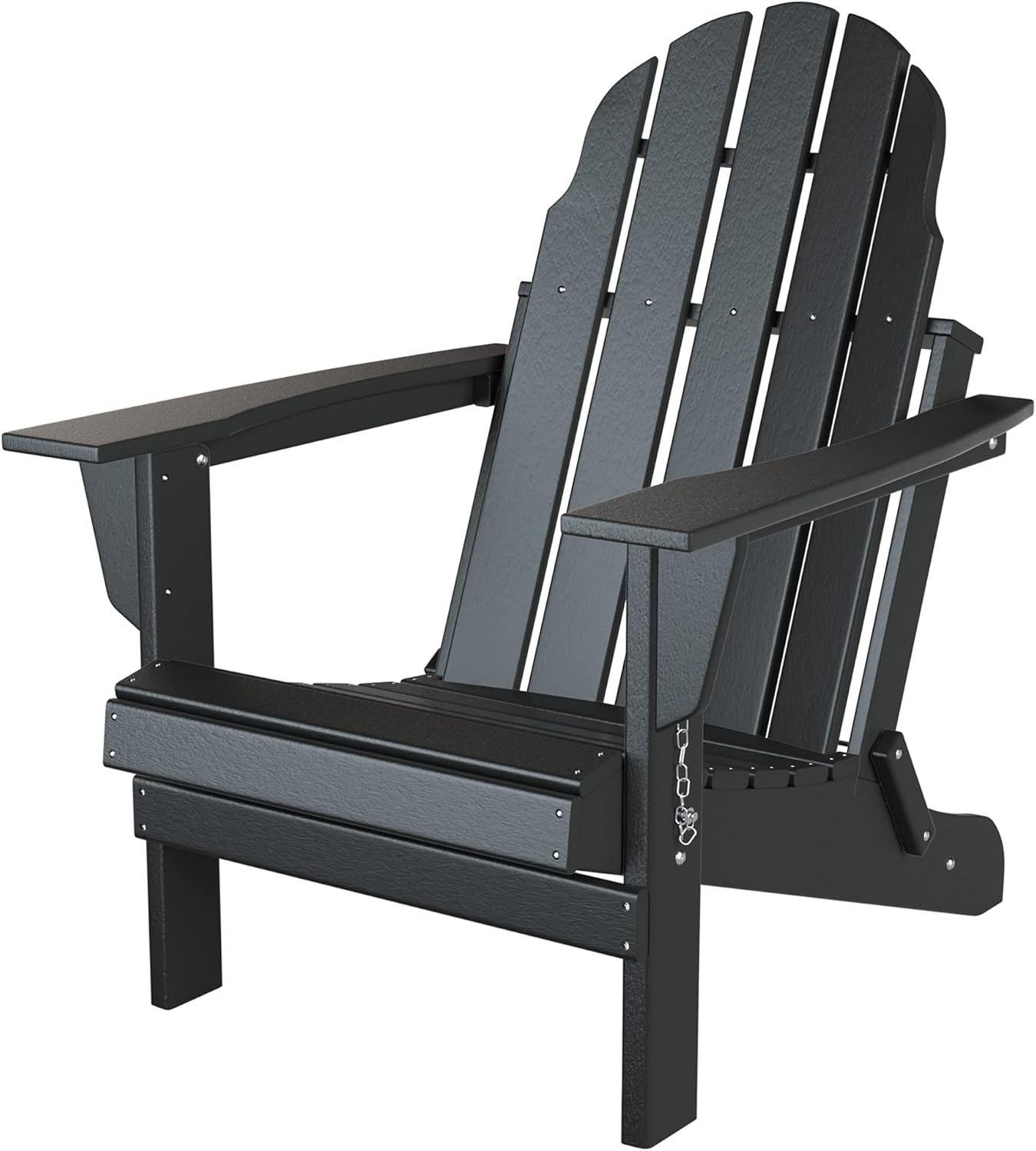 Folding Adirondack Chair, Patio Outdoor Chairs, HDPE Plastic Resin Deck