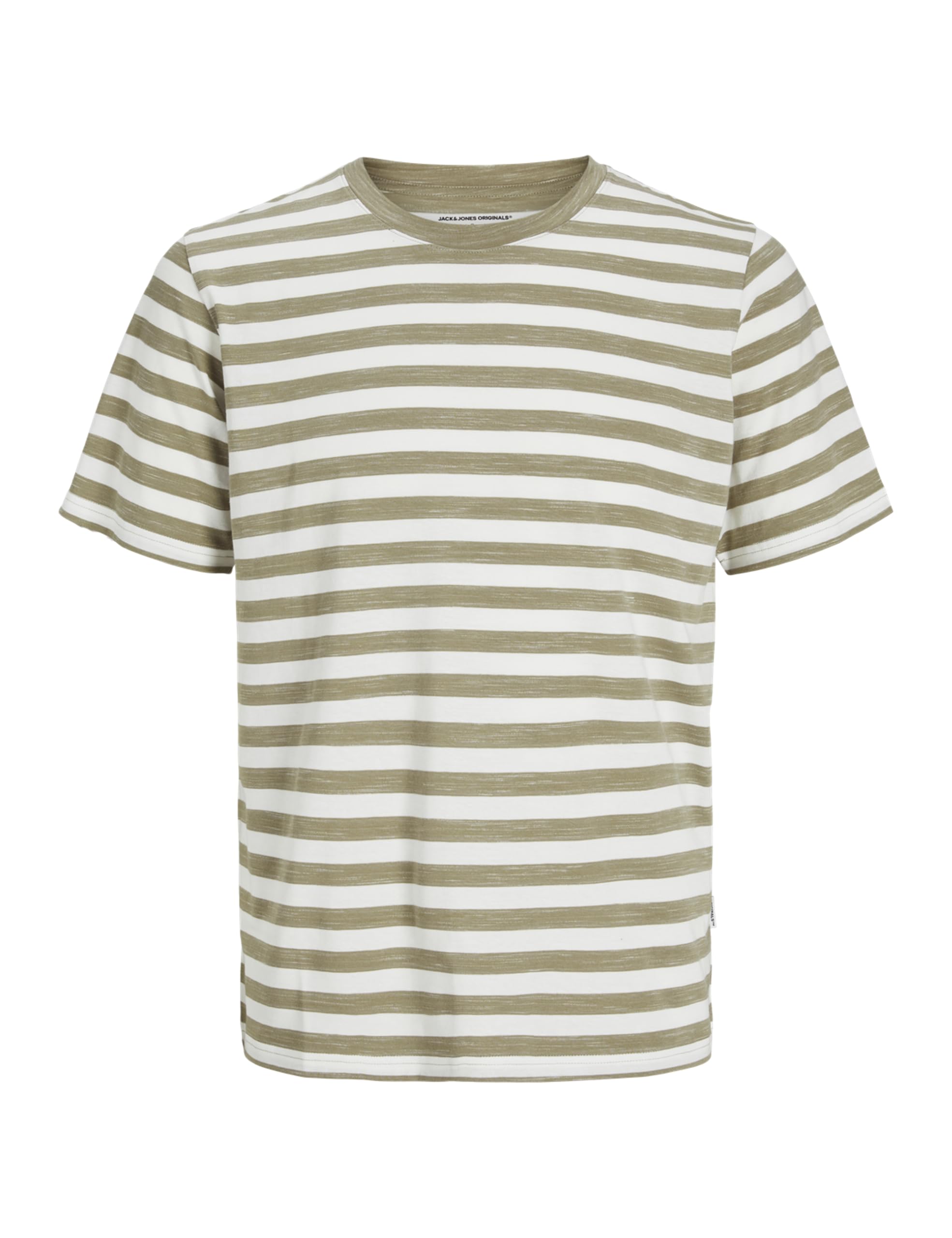 JACK & JONES Jorvarenna Stripe Tee SS Crew Neck, Silver Sage, M