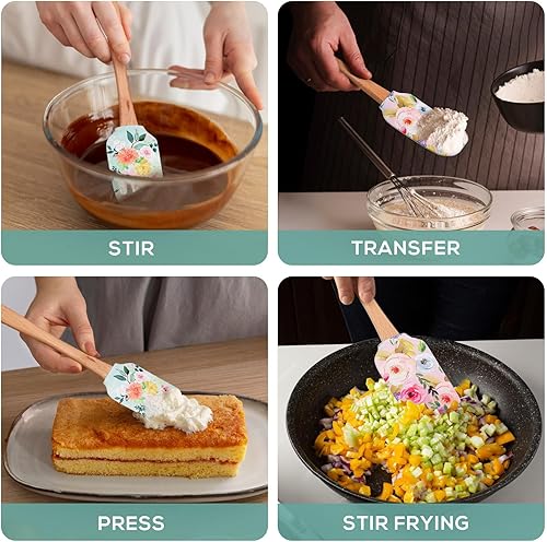 Miniatura 4 de 2 espátulas de crema para tartas, raspadores de silicona para tartas, accesorios para tartas, espátulas para hornear espátulas para hornear para